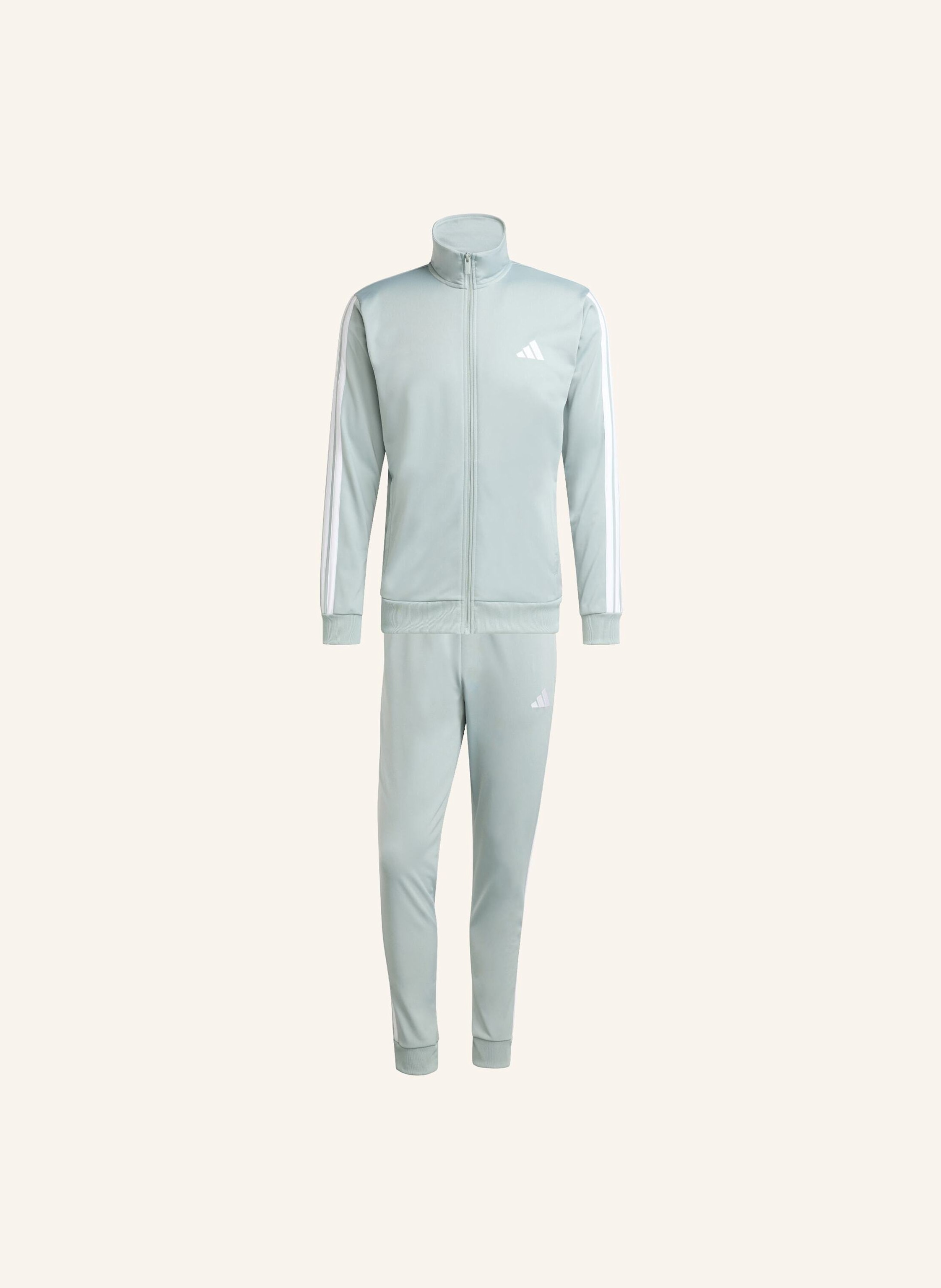 Adidas Trainingsanzug 3 Stripes gruen