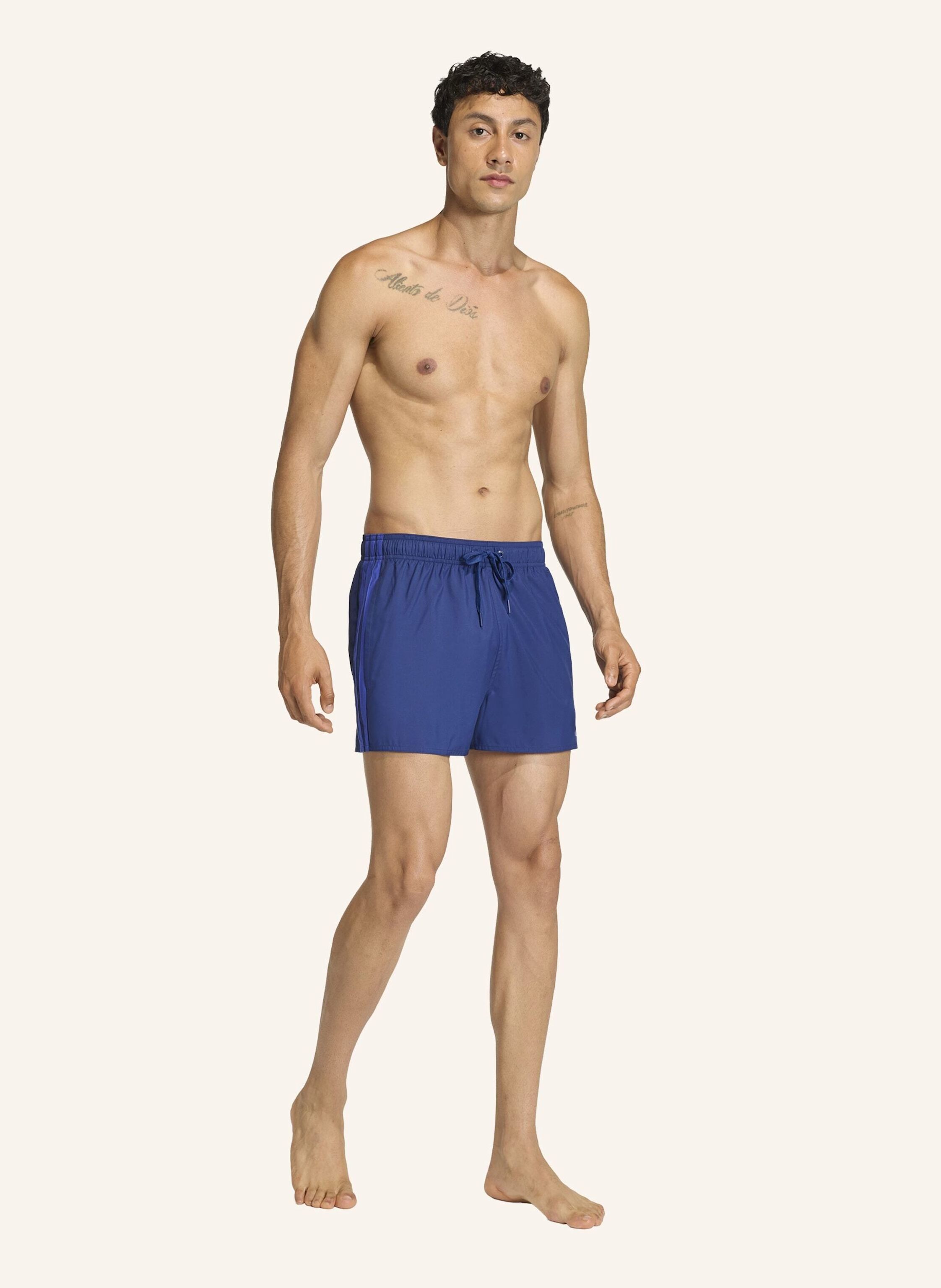 Thumbnail - Adidas Badeshorts 3-Streifen 3-Inch blau