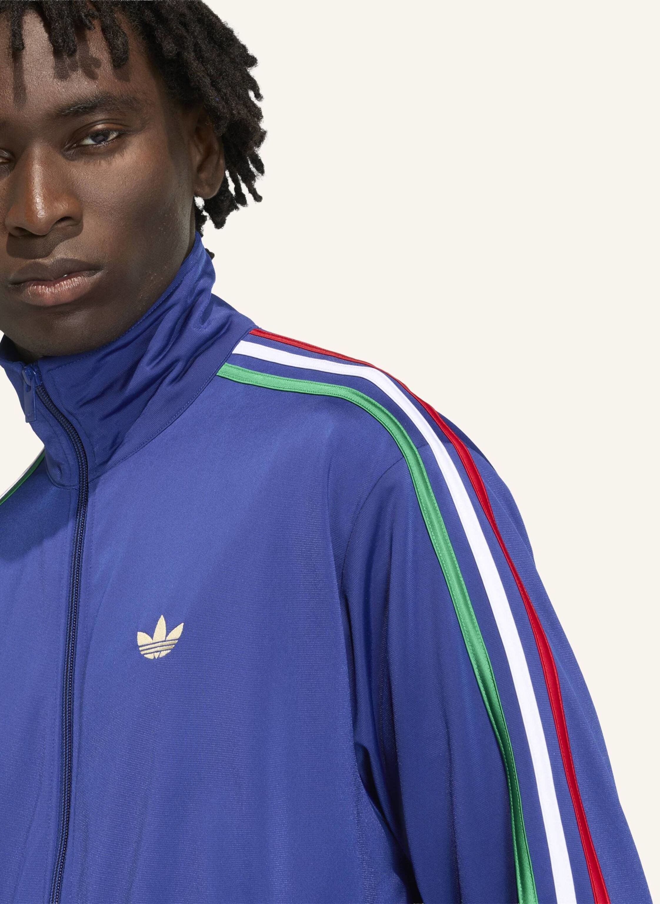Thumbnail - Adidas Originals Sweatjacke Firebird Mit Galonstreifen blau