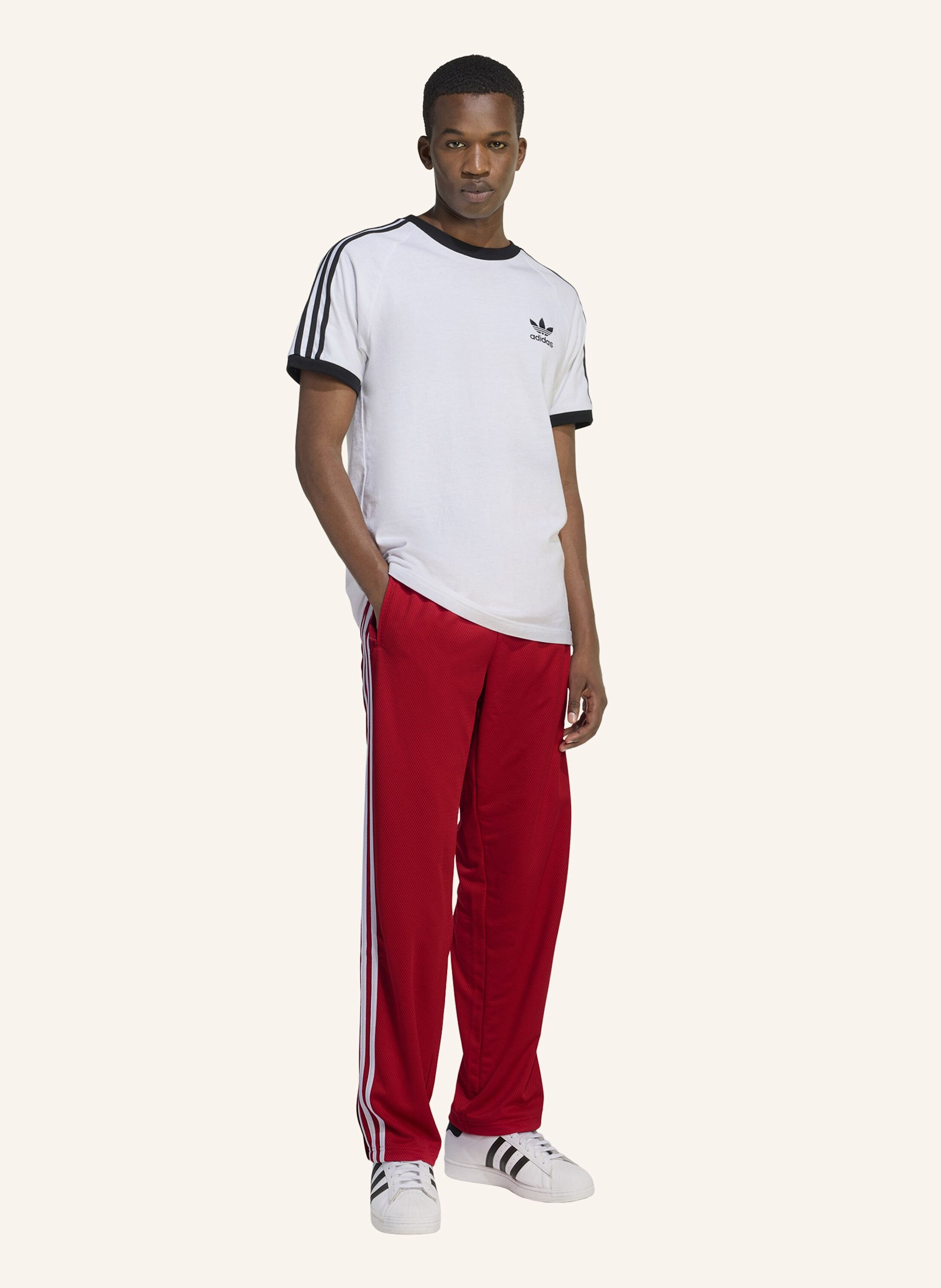 Thumbnail - Adidas Originals Firebird Adicolor Mesh Trainingshose rot