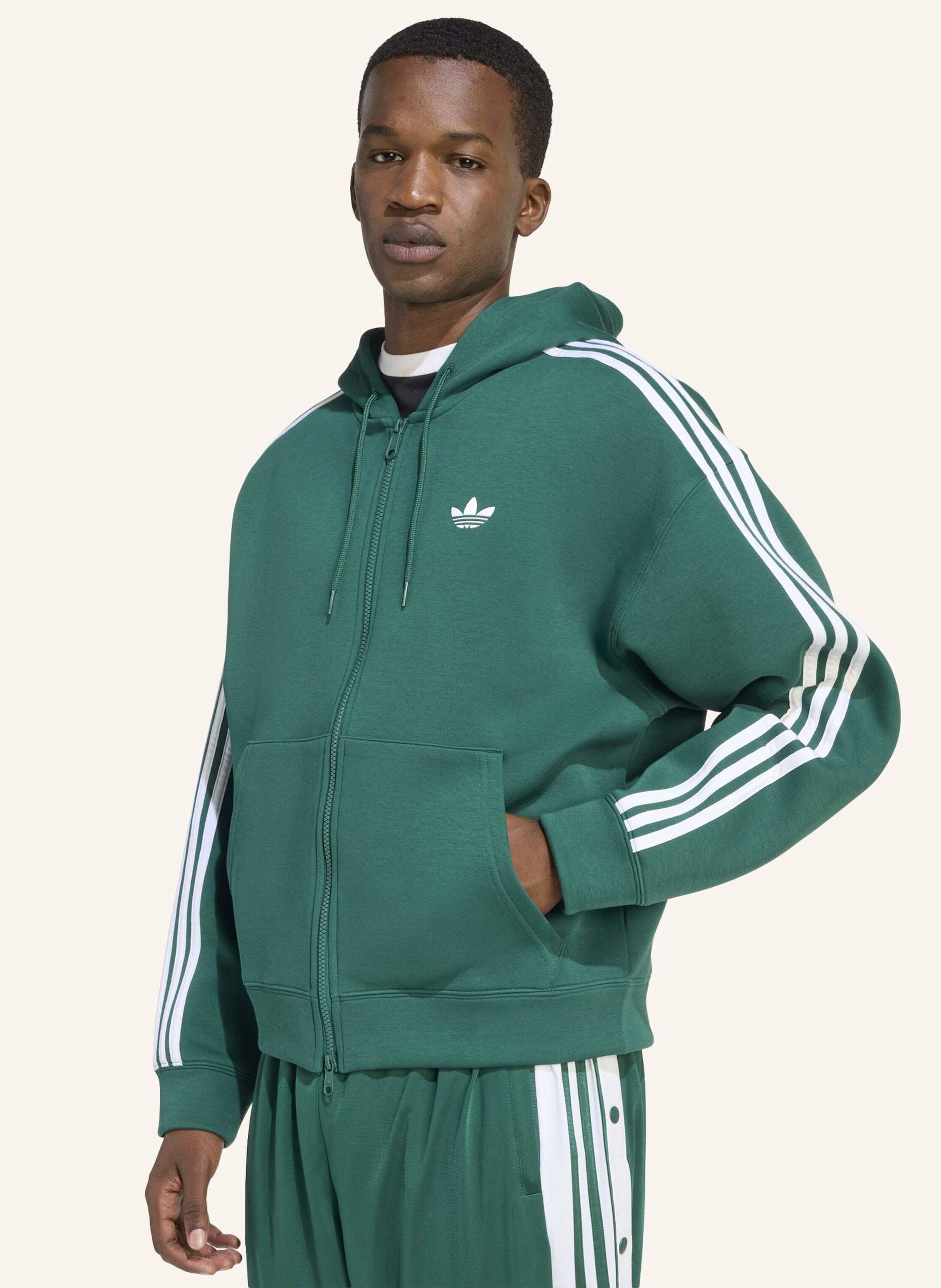 Thumbnail - Adidas Originals Adidas Adicolor Spacer Kapuzenjacke, Oversized gruen