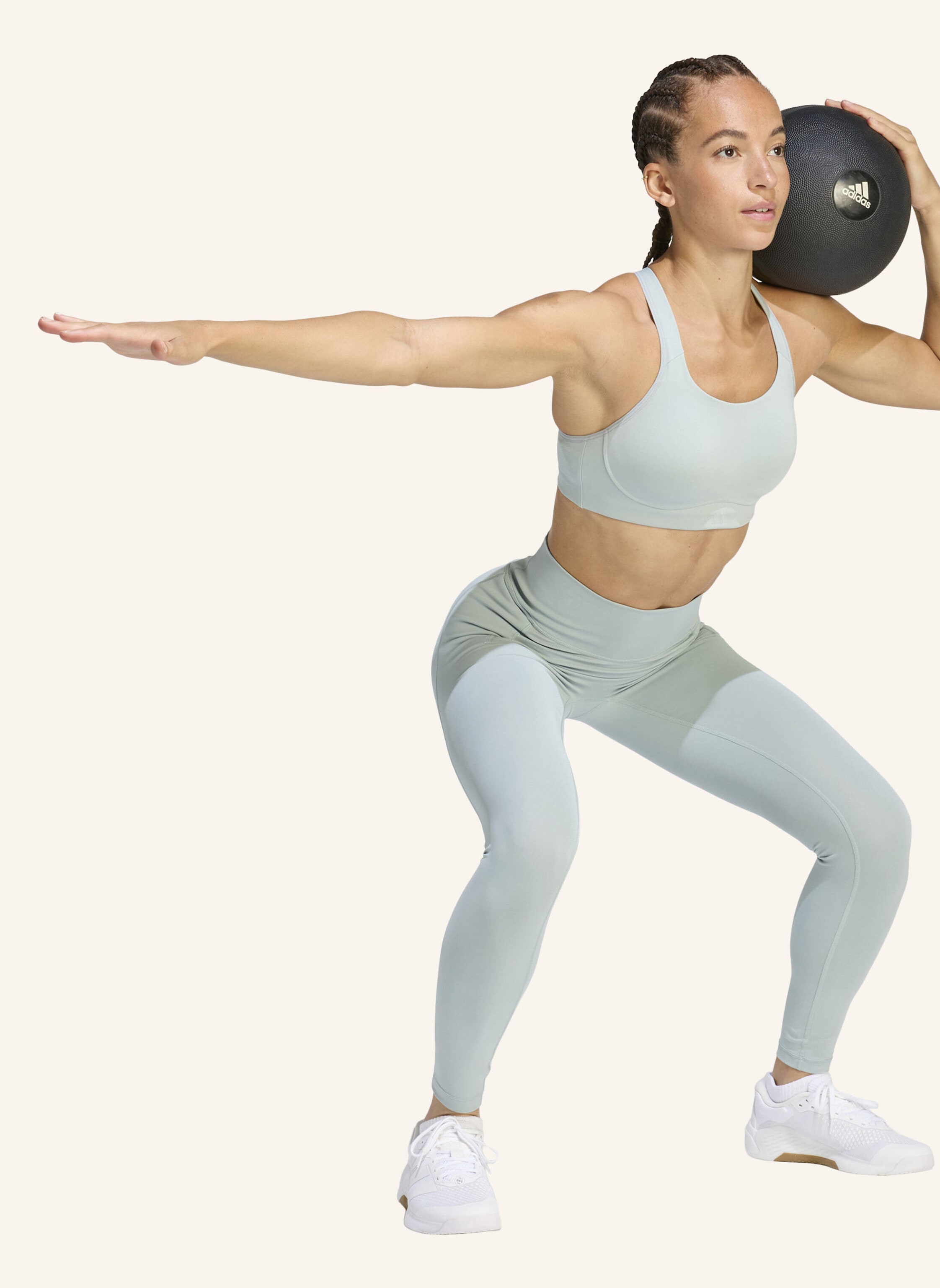 Thumbnail - Adidas Tights Optime gruen