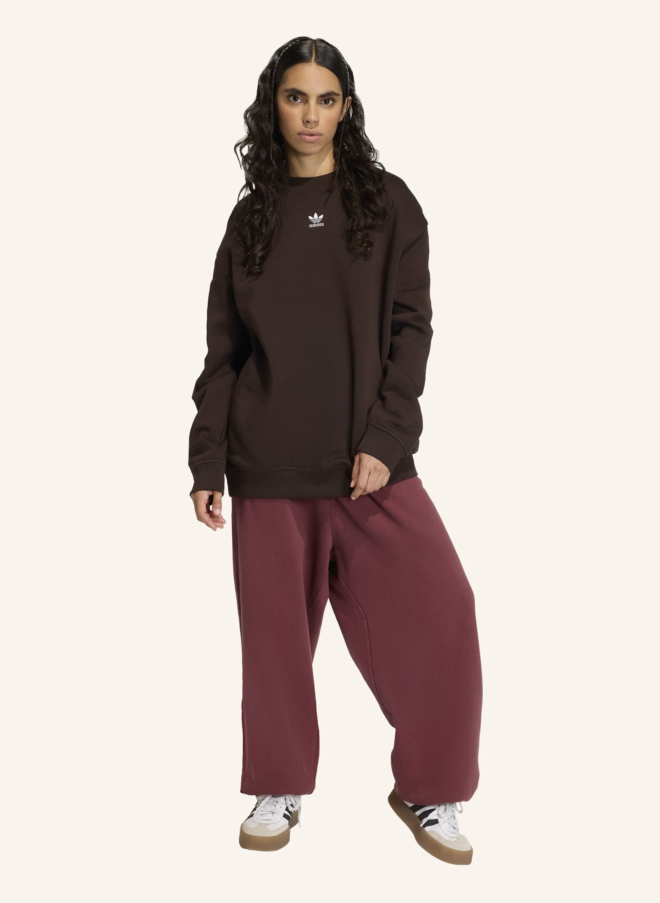Thumbnail - Adidas Originals Essentials Long Oversized Sweatshirt braun