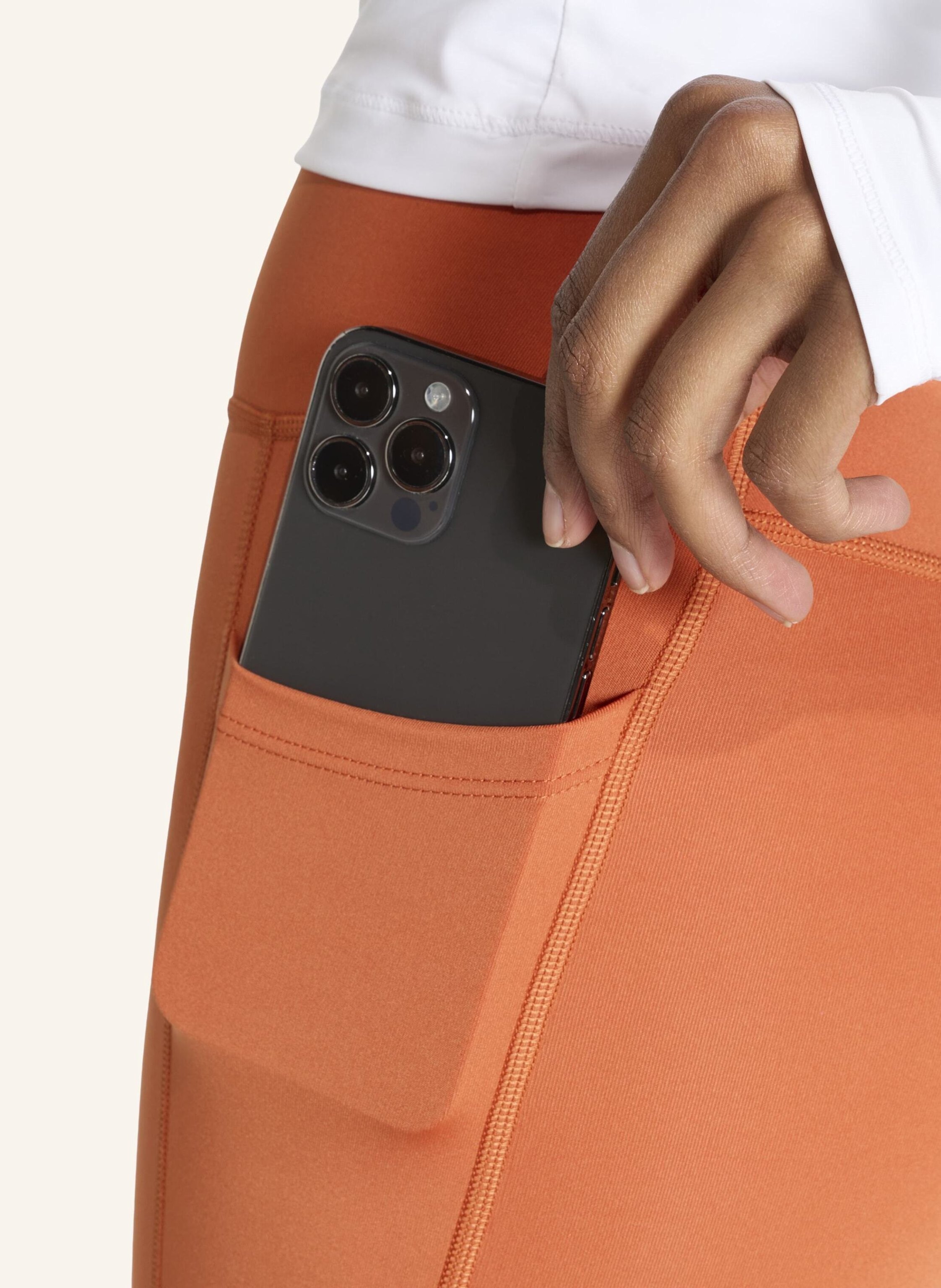 Thumbnail - Adidas Optime Essentials 7/8-Leggings, Ohne Vordernaht orange