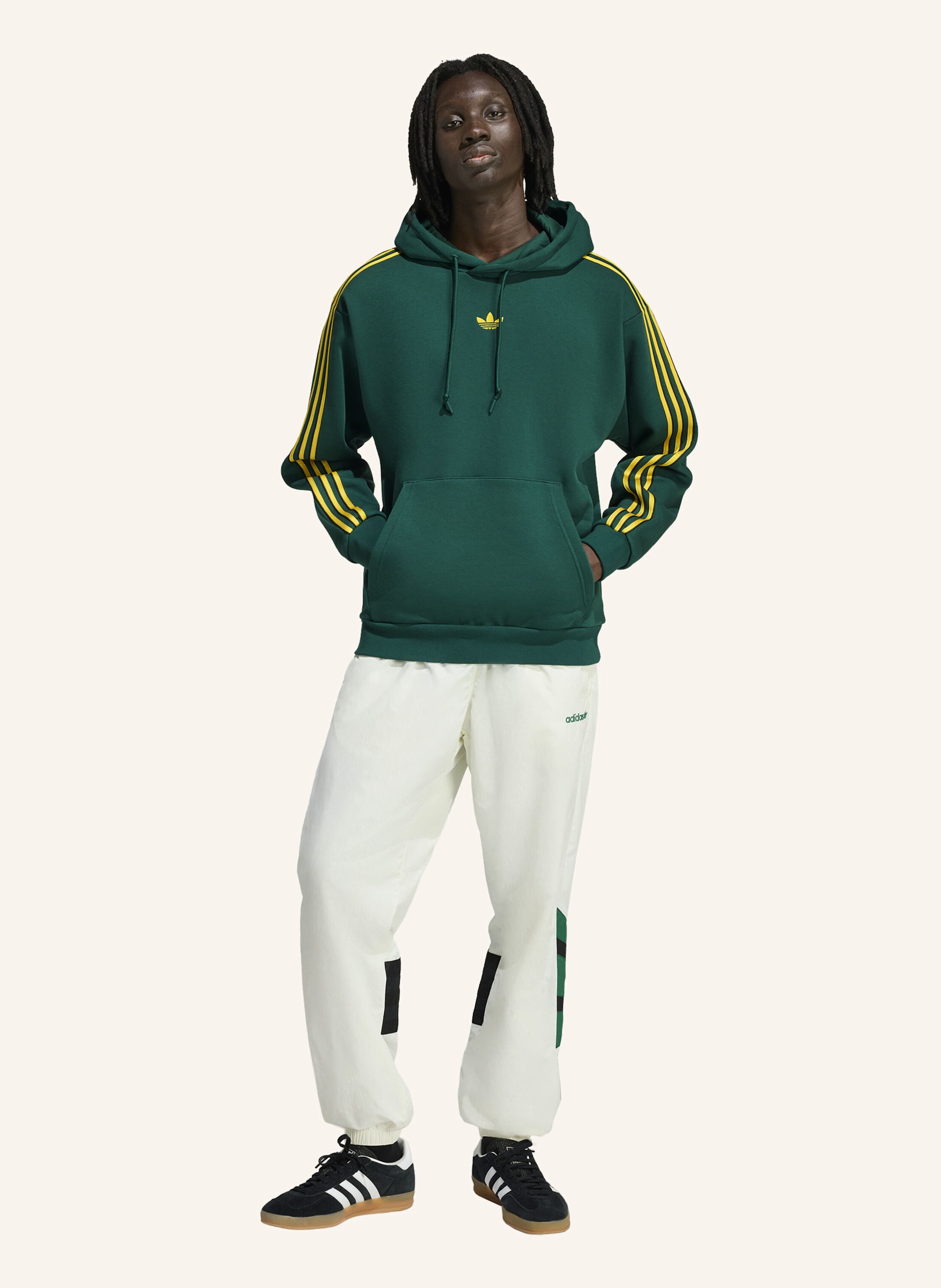 Thumbnail - Adidas Originals Tipped Stripes Hoodie gruen
