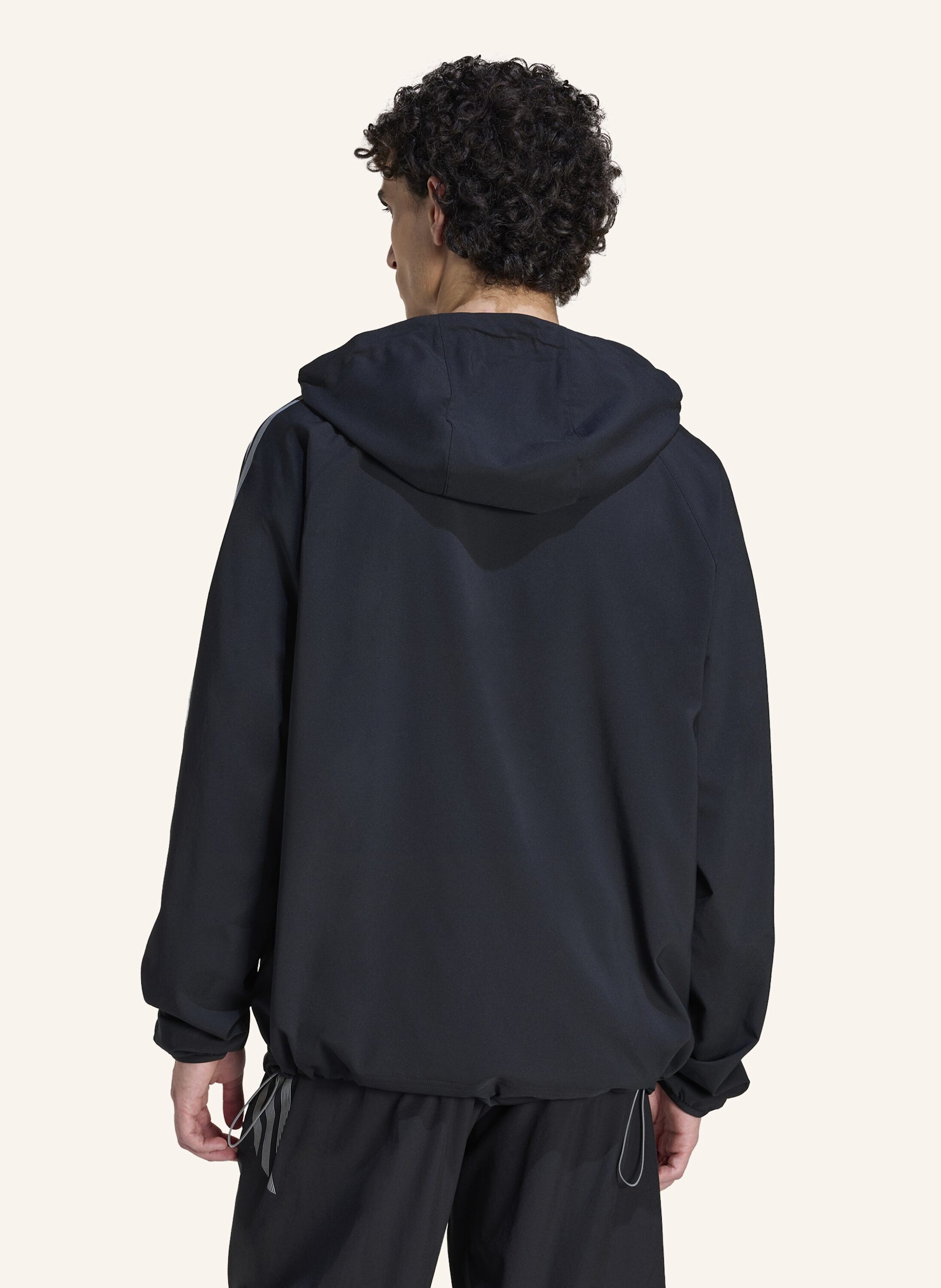 Thumbnail - Adidas Originals Striped Regular Windrunner Jacke. schwarz