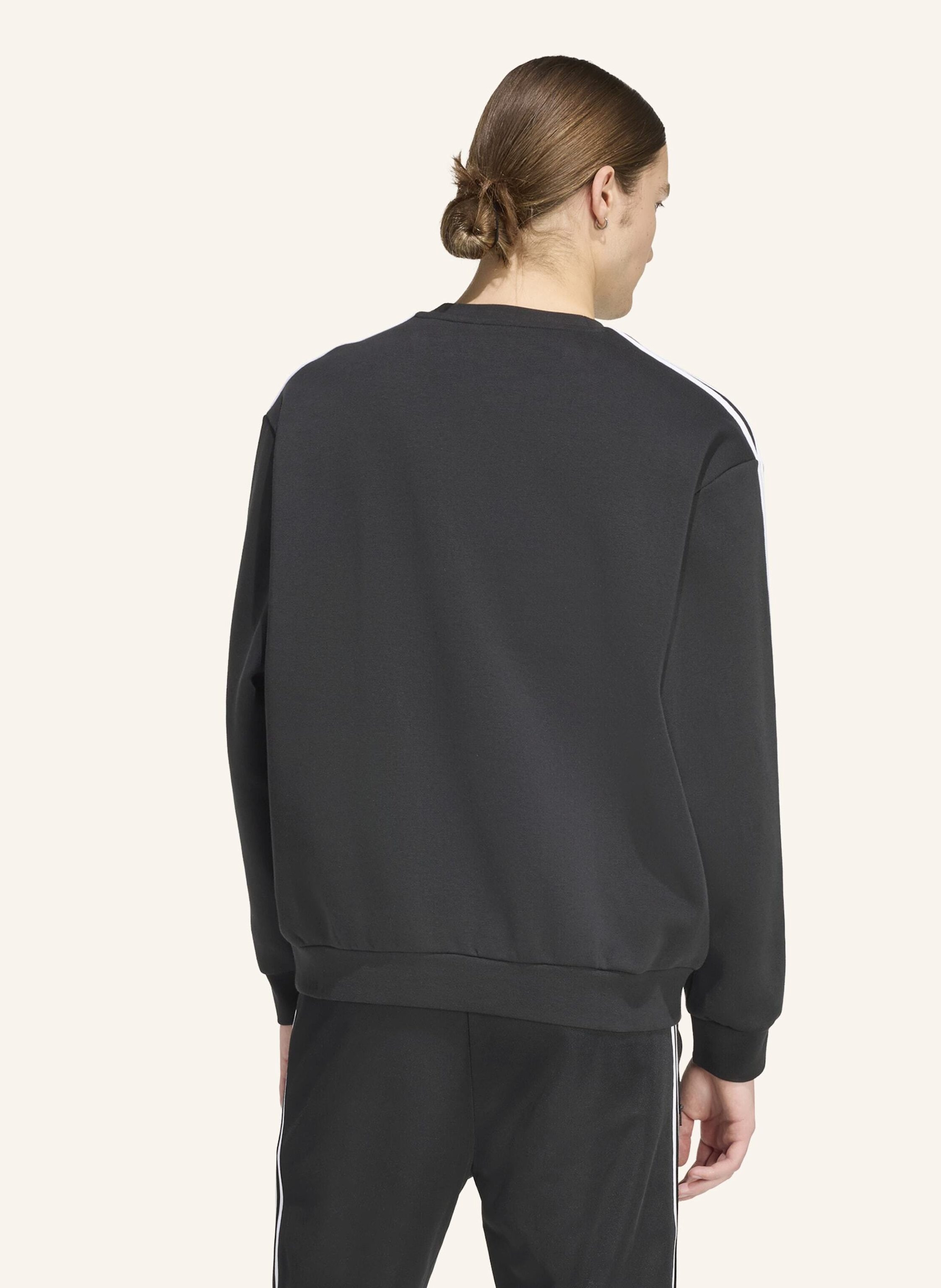 Thumbnail - Adidas Originals Adicolor 3-Streifen Oversized Crewneck schwarz