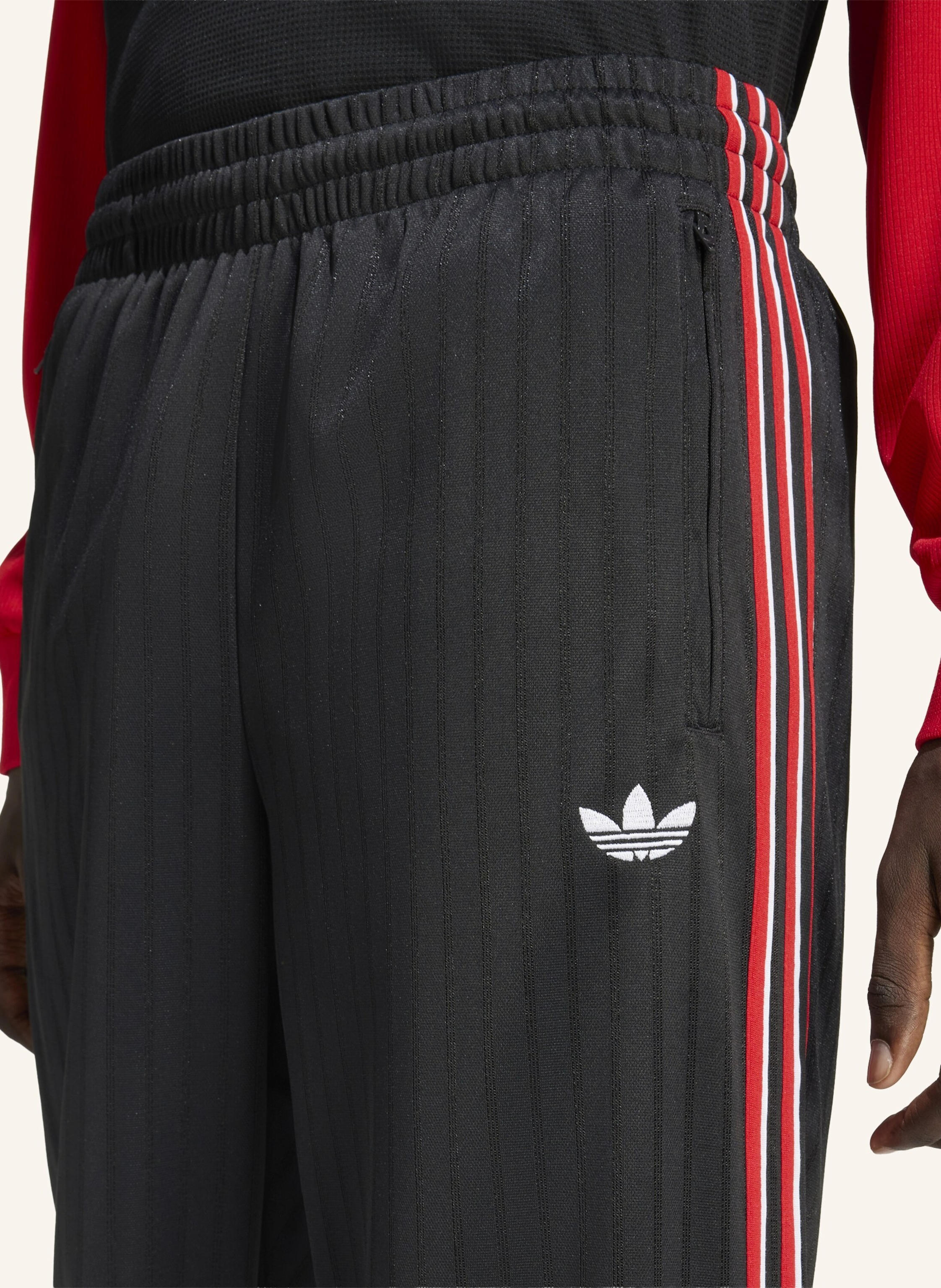 Thumbnail - Adidas Originals Firebird Loose Pinstripes Trainingshose schwarz