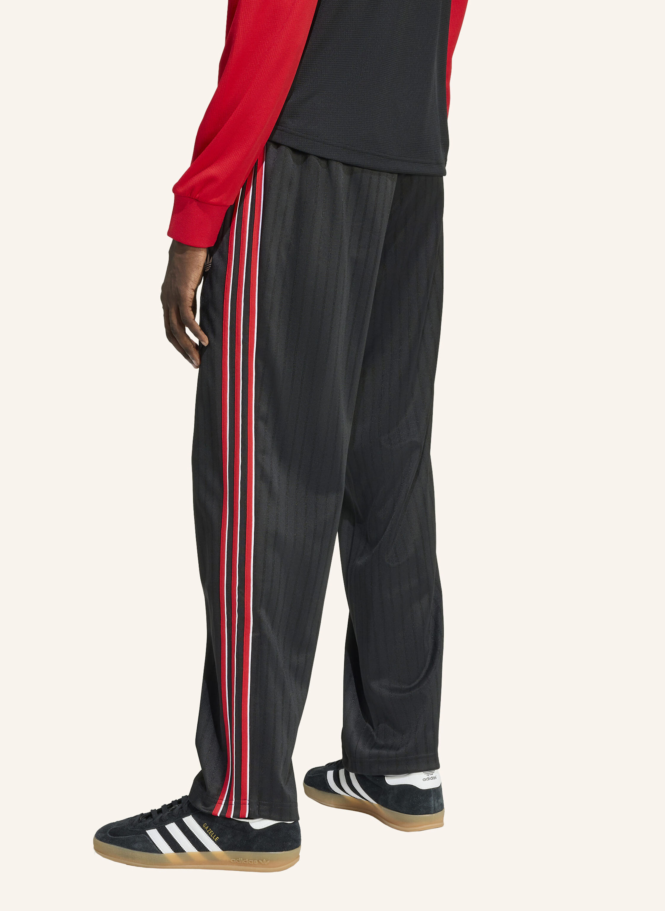 Thumbnail - Adidas Originals Firebird Loose Pinstripes Trainingshose schwarz