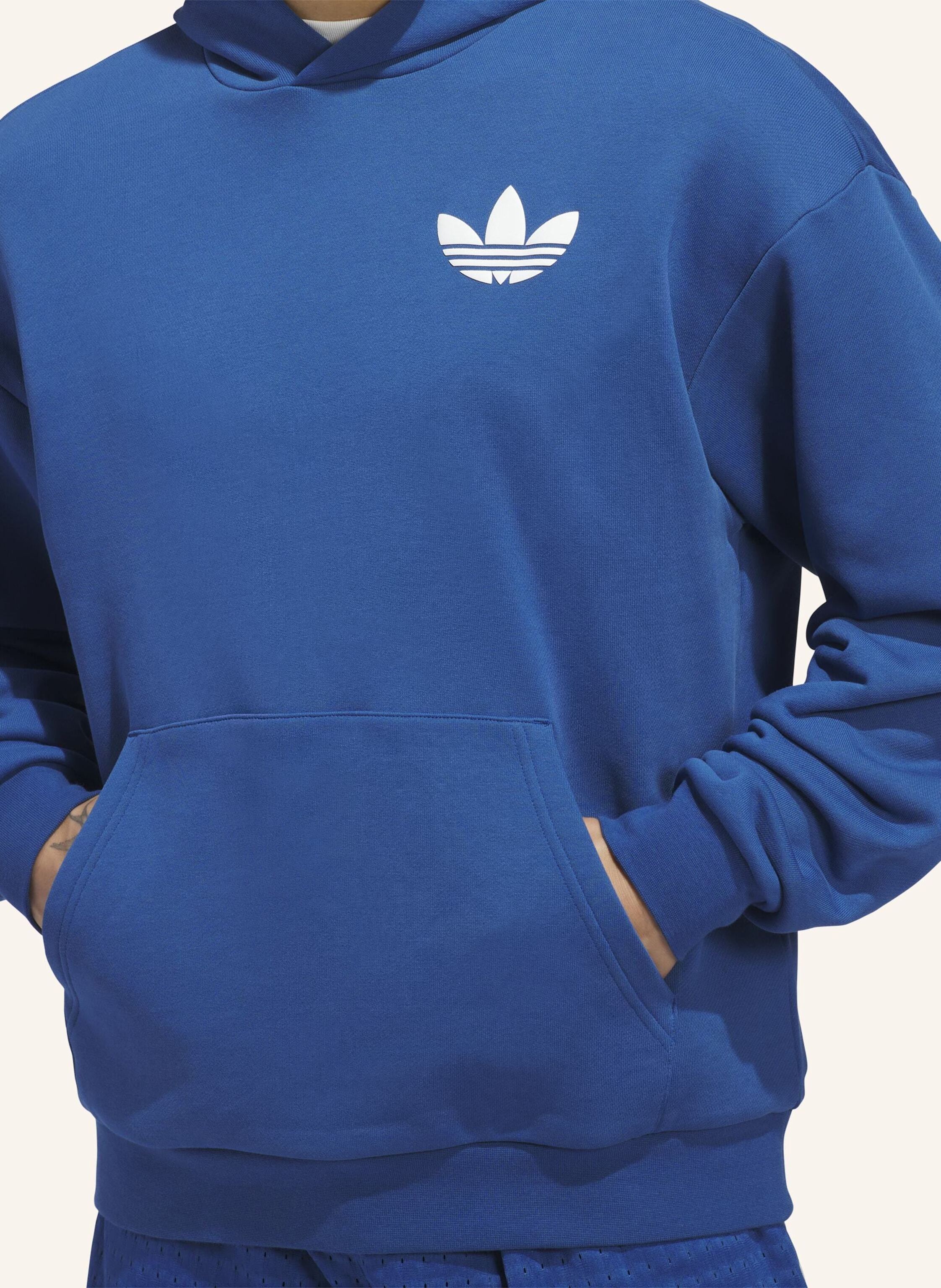 Thumbnail - Adidas Originals World Wide Hoops Hoodie blau