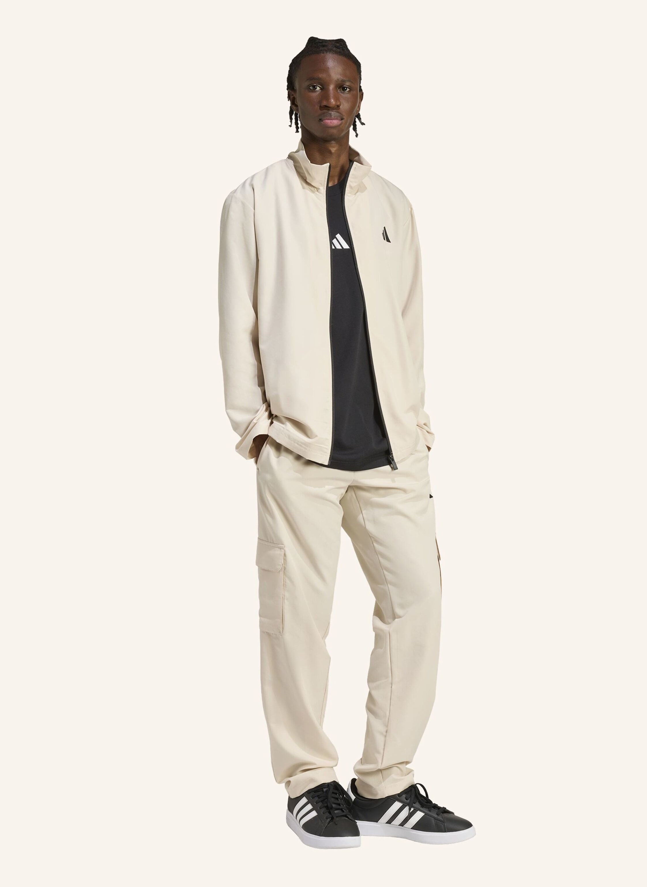 Thumbnail - Adidas Sportswear Woven Cargo-Trainingsanzug beige