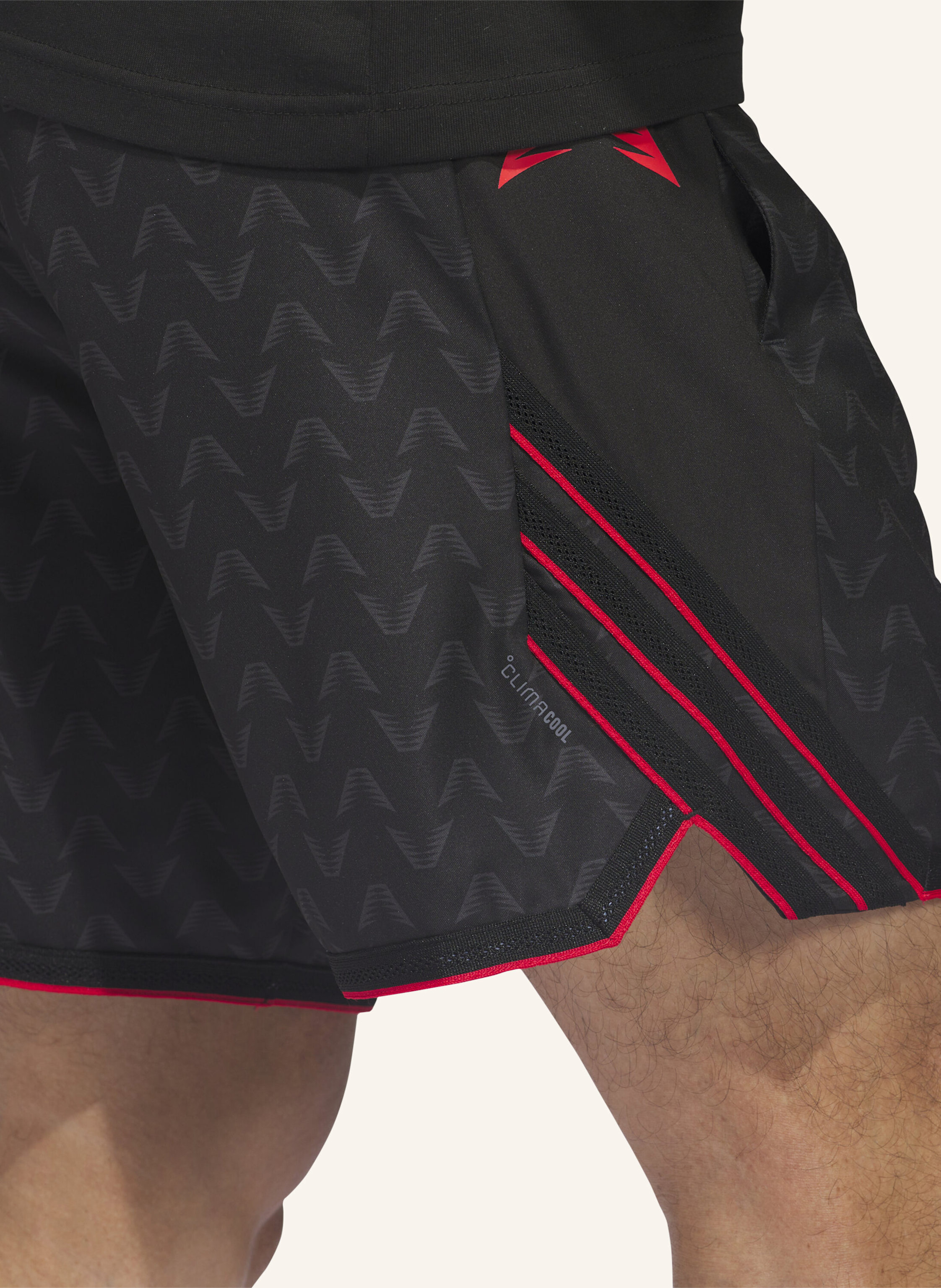 Thumbnail - Adidas Anthony Edwards Crazy Lite Aop Shorts schwarz