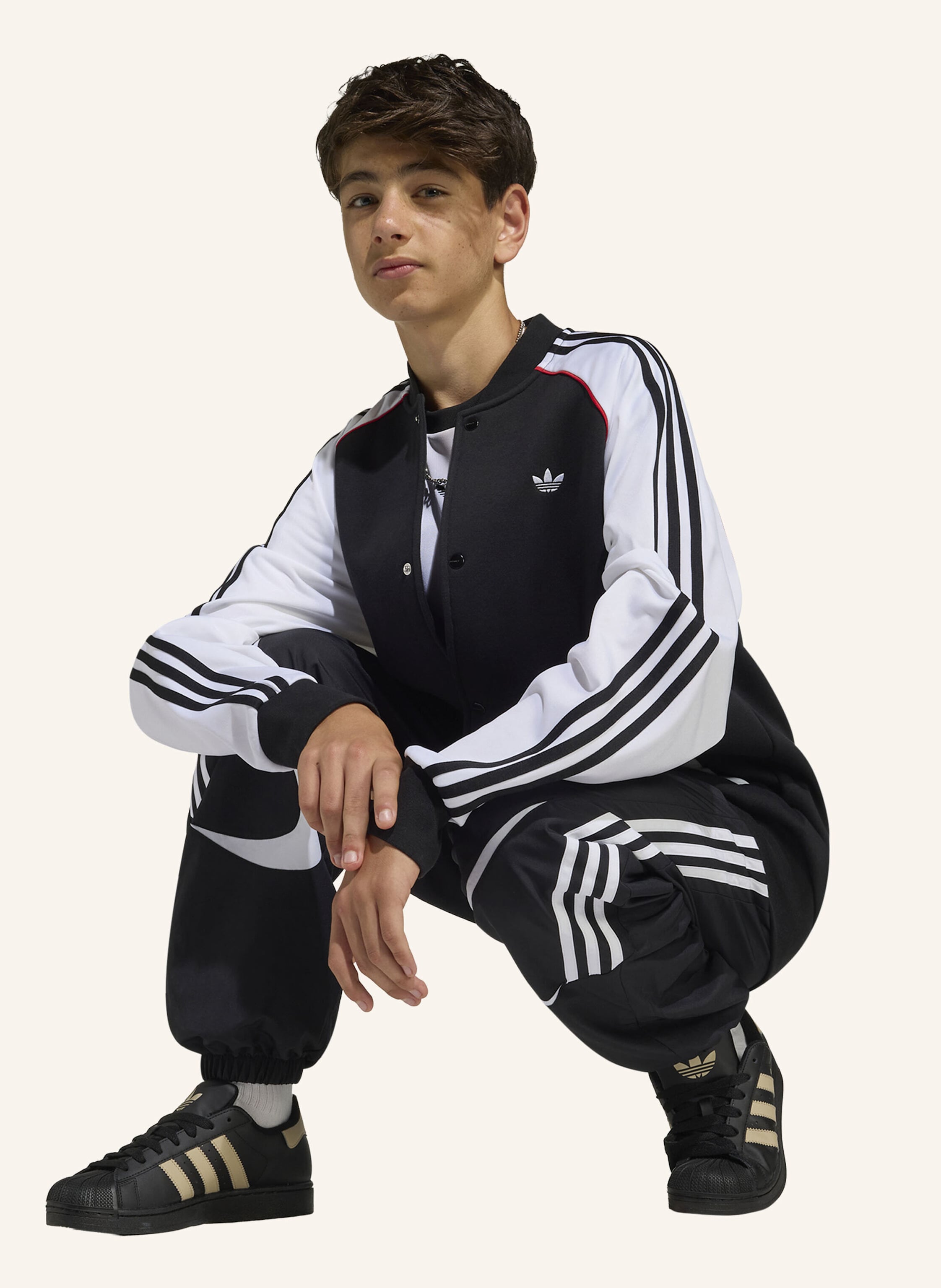 Thumbnail - Adidas Originals Sst Loose Jacke schwarz