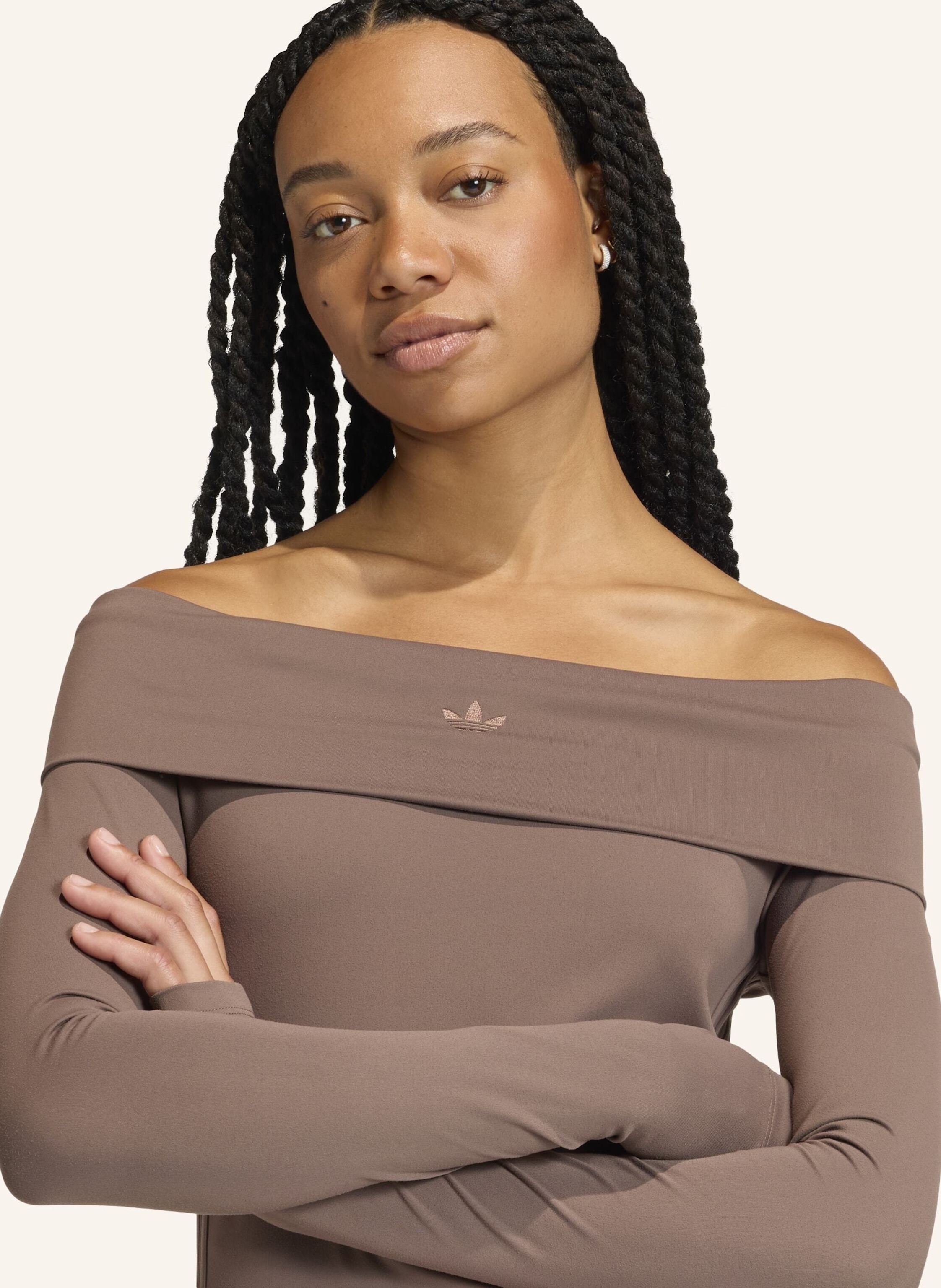 Thumbnail - Adidas Originals Off-Shoulder Longsleeve braun