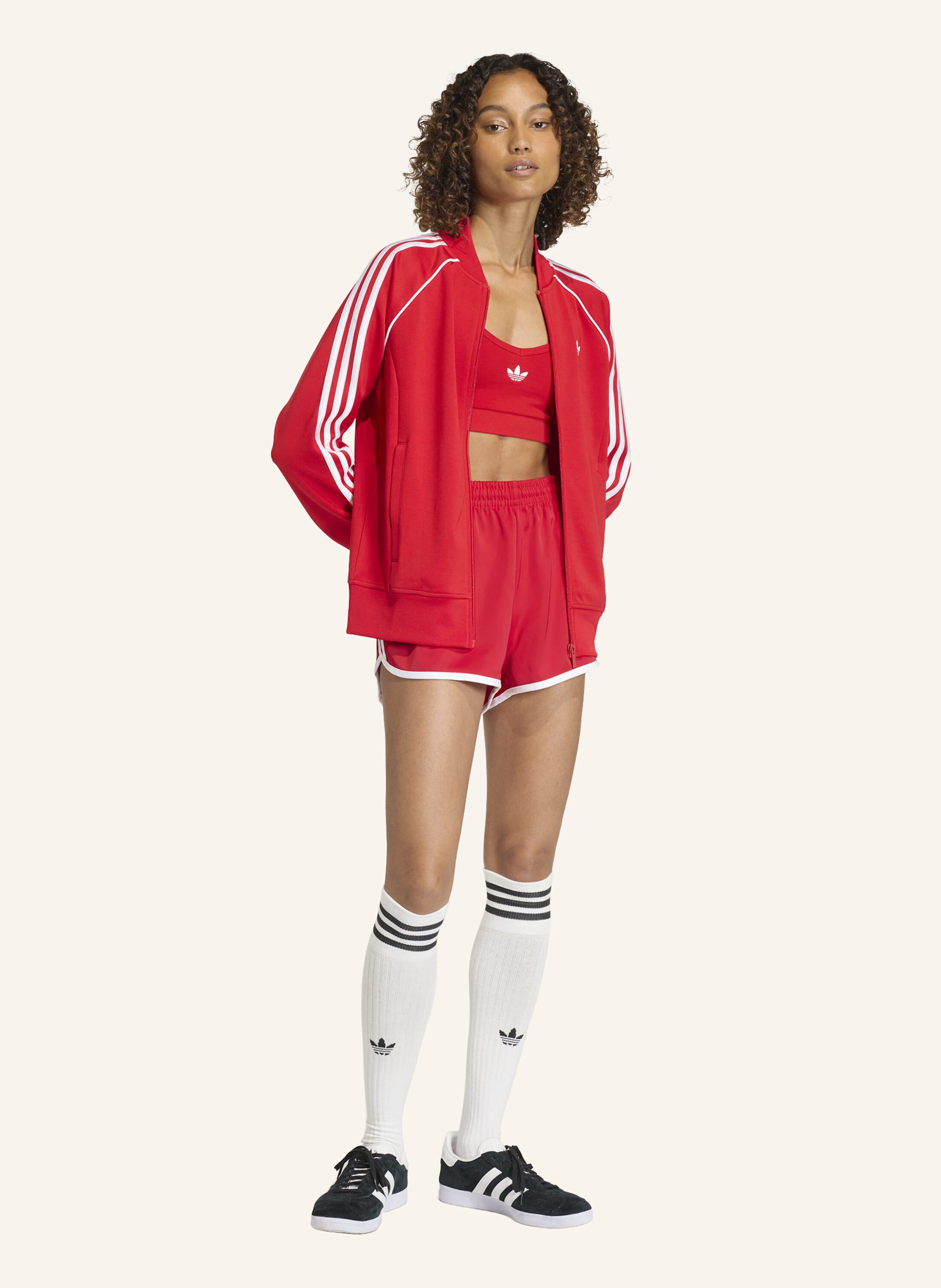 Thumbnail - Adidas Originals 3-Streifen Sprinter Shorts rot