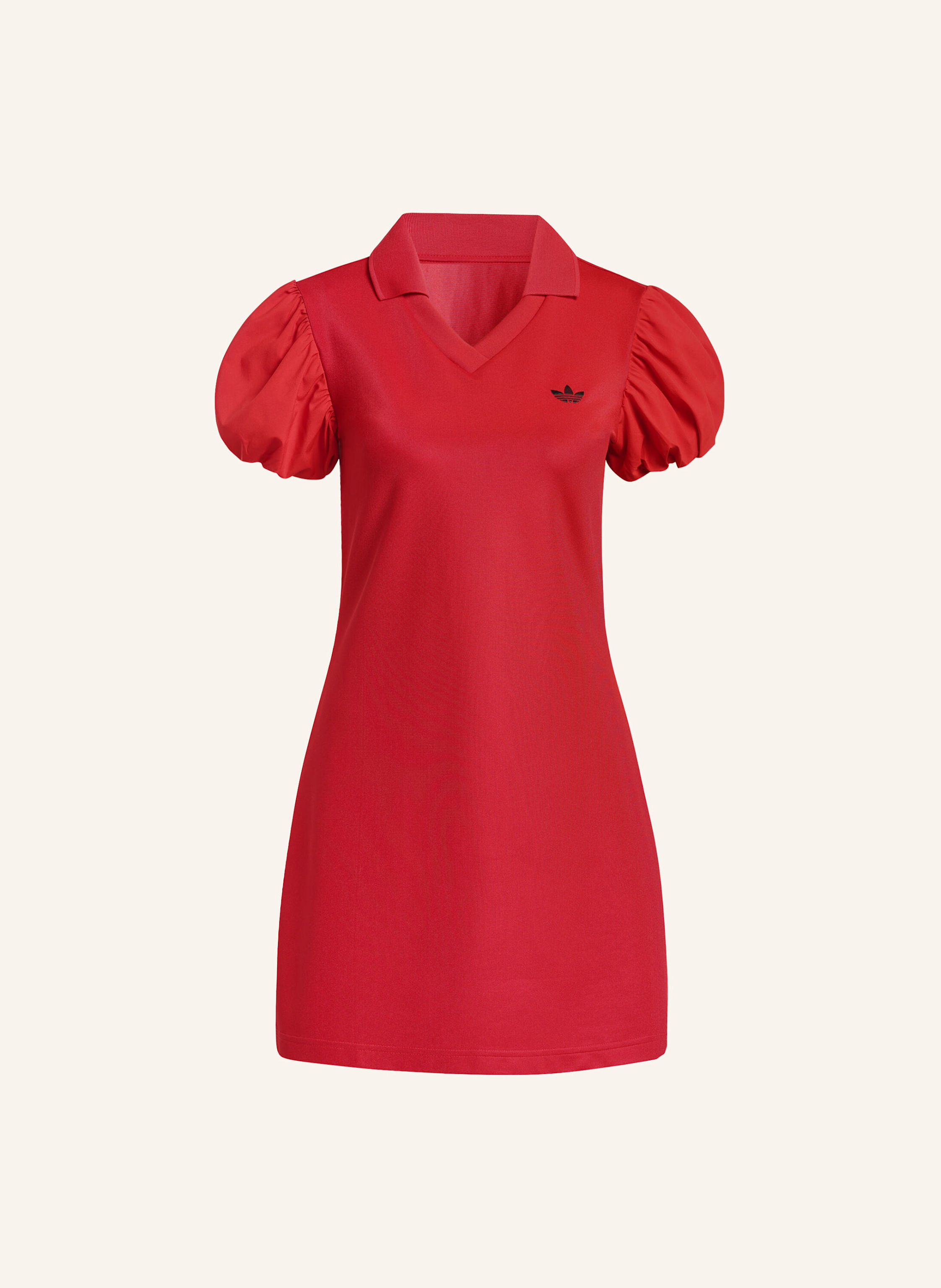 Adidas Originals Kleid Mit Ballonärmeln rot