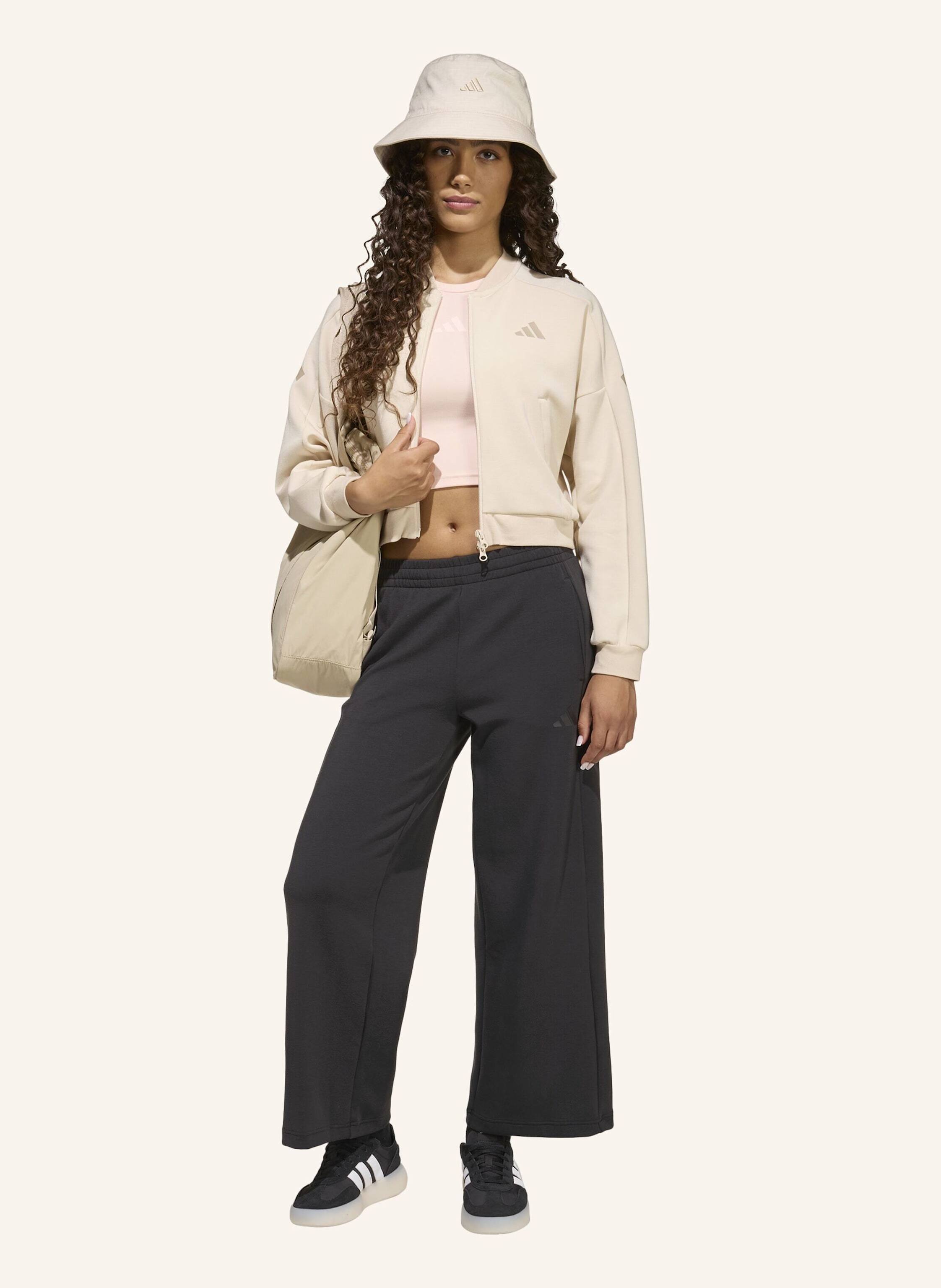 Thumbnail - Adidas Future Icons 3-Streifen Trainingsjacke, Durchgehender Reissverschluss beige