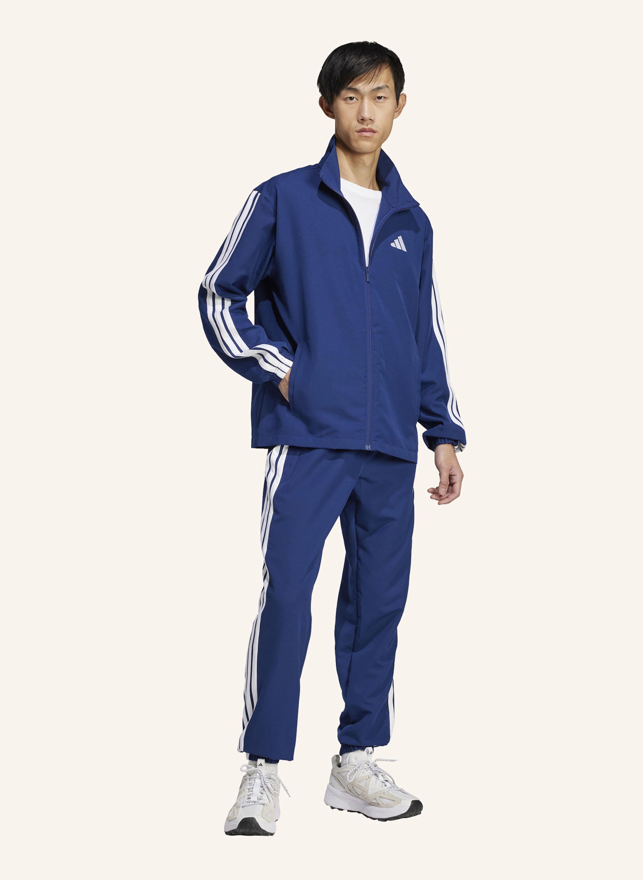 Thumbnail - Adidas 3-Streifen Woven Trainingsanzug blau