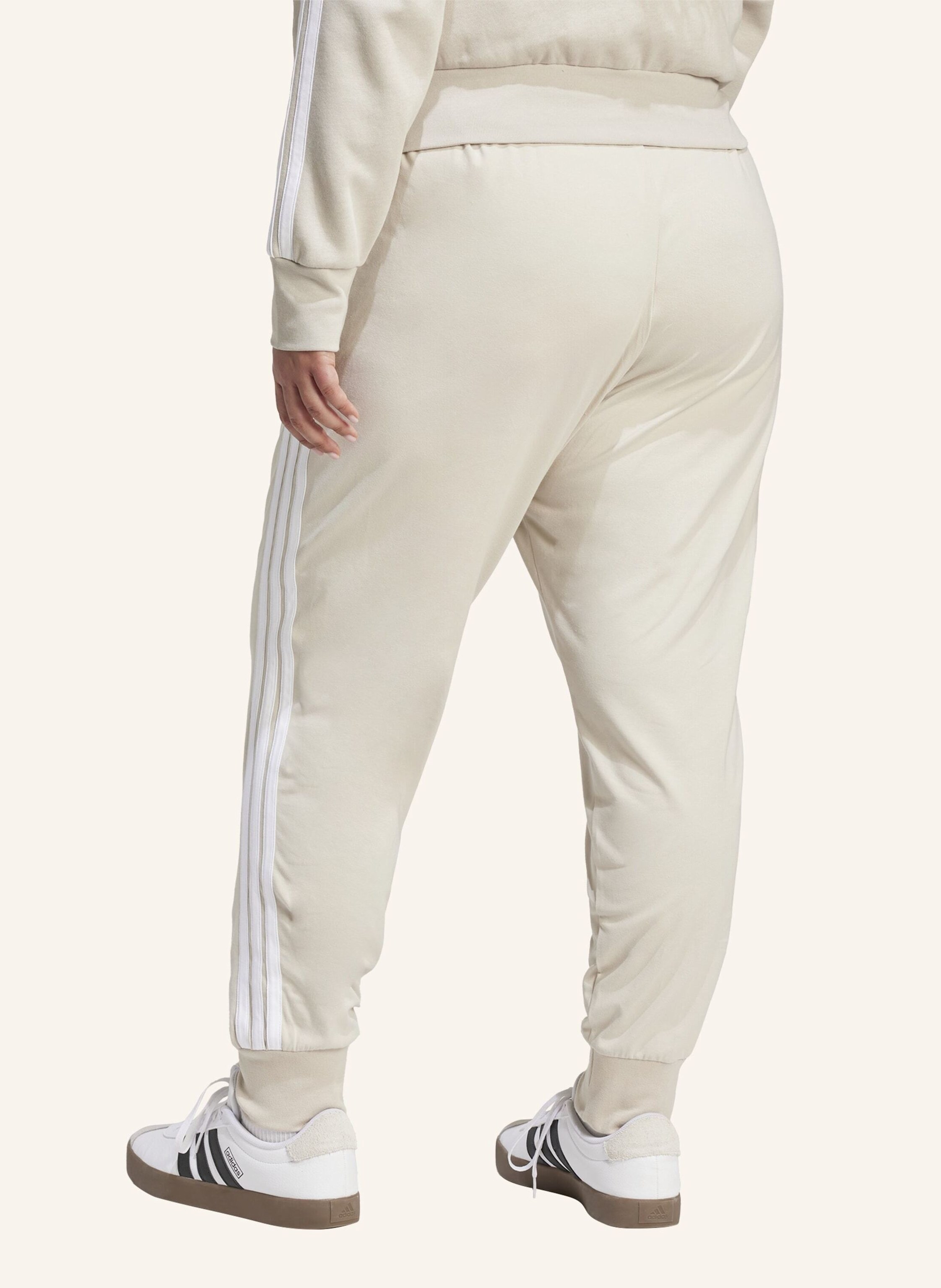 Thumbnail - Adidas Essentials 3-Streifen Jogger-Hose (Grosse Grössen) beige