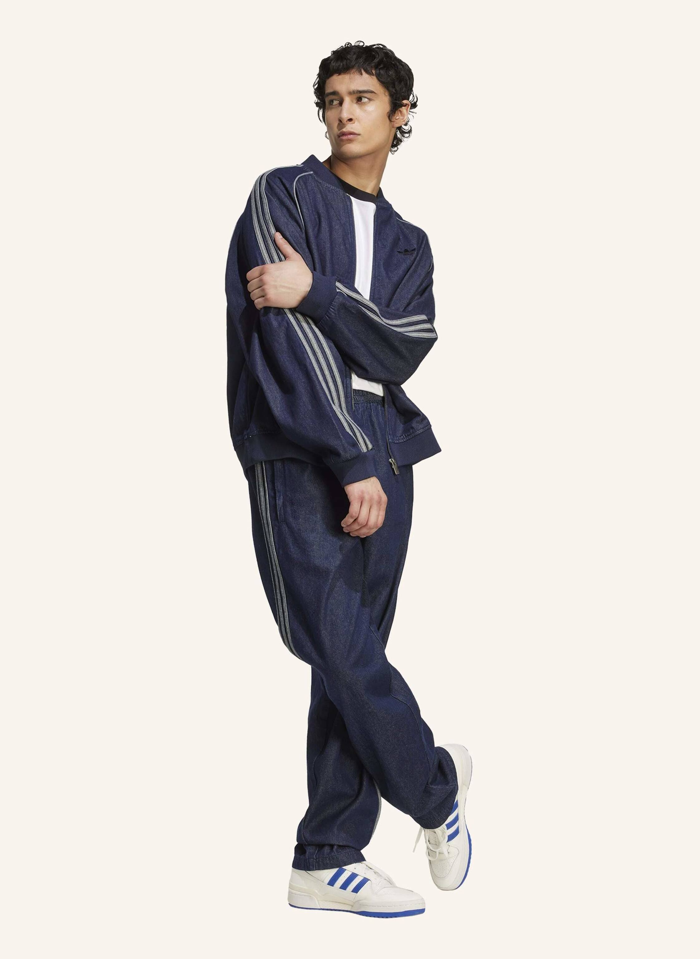 Thumbnail - Adidas Originals Sst Adicolor Loose Sst Stone Jeansjacke blau