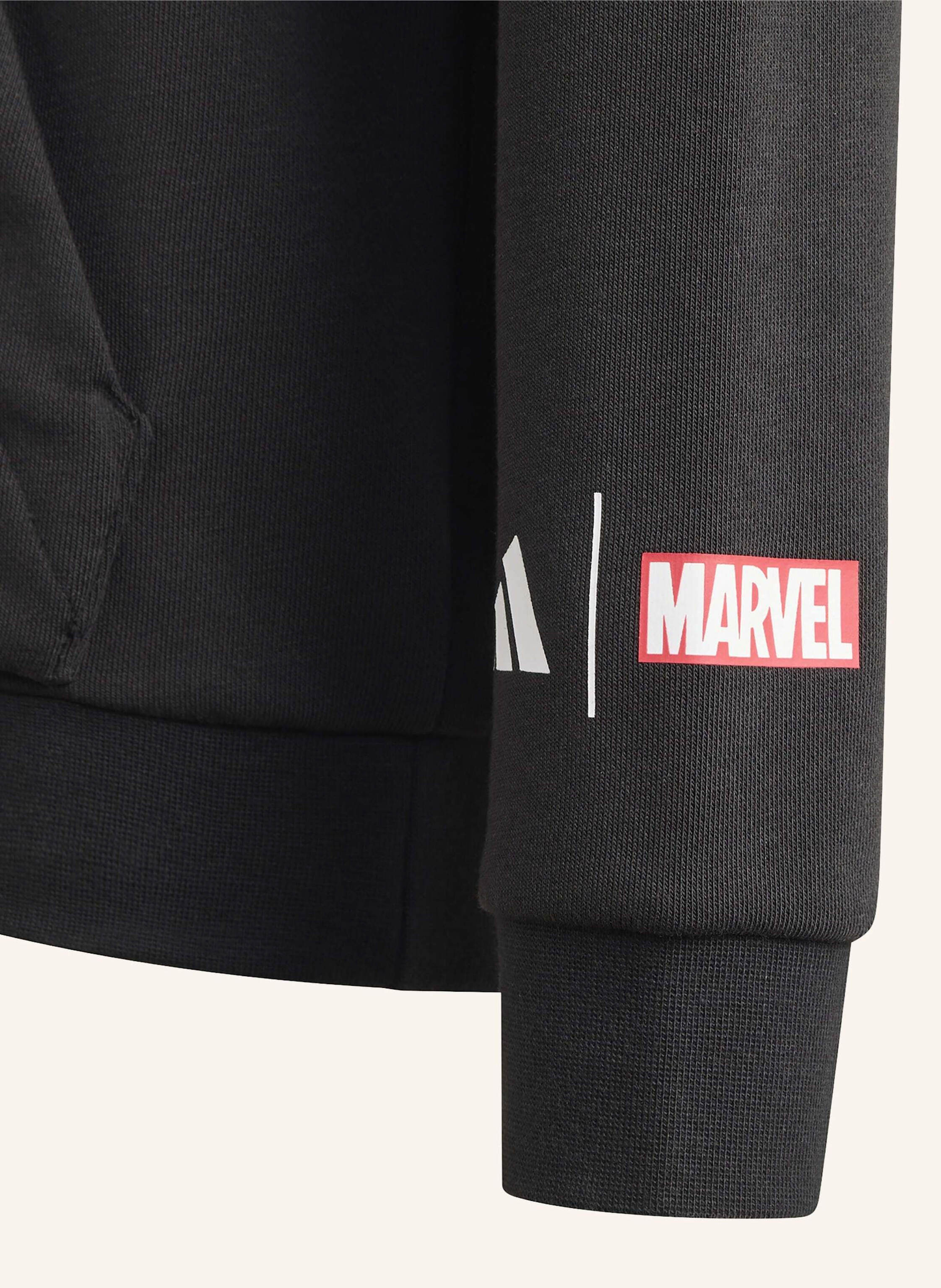 Thumbnail - Adidas All Blacks X Marvel Kids Hoodie schwarz