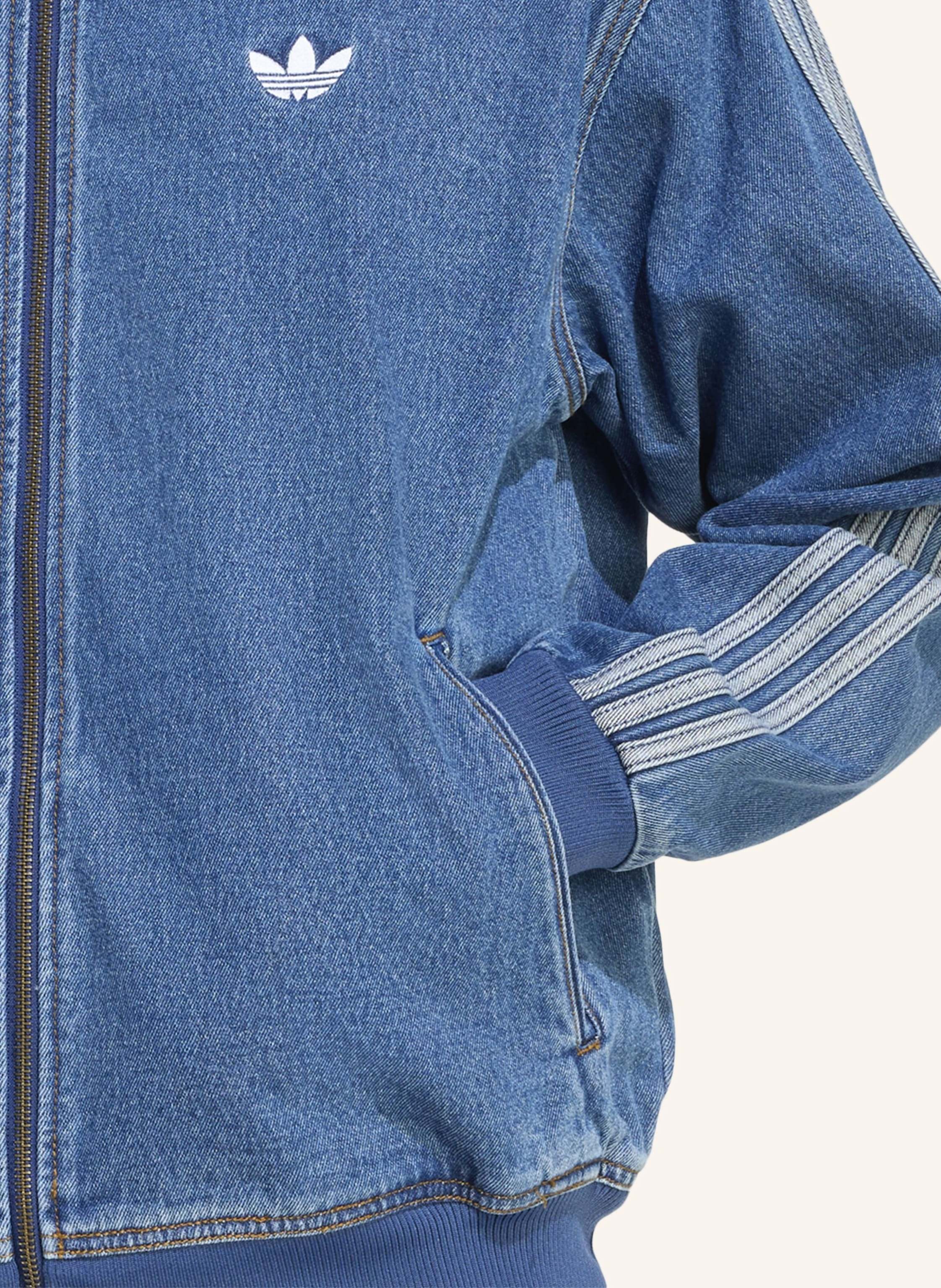 Thumbnail - Adidas Originals Adicolor Firebird Originals Jacke Aus Jeansstoff blau