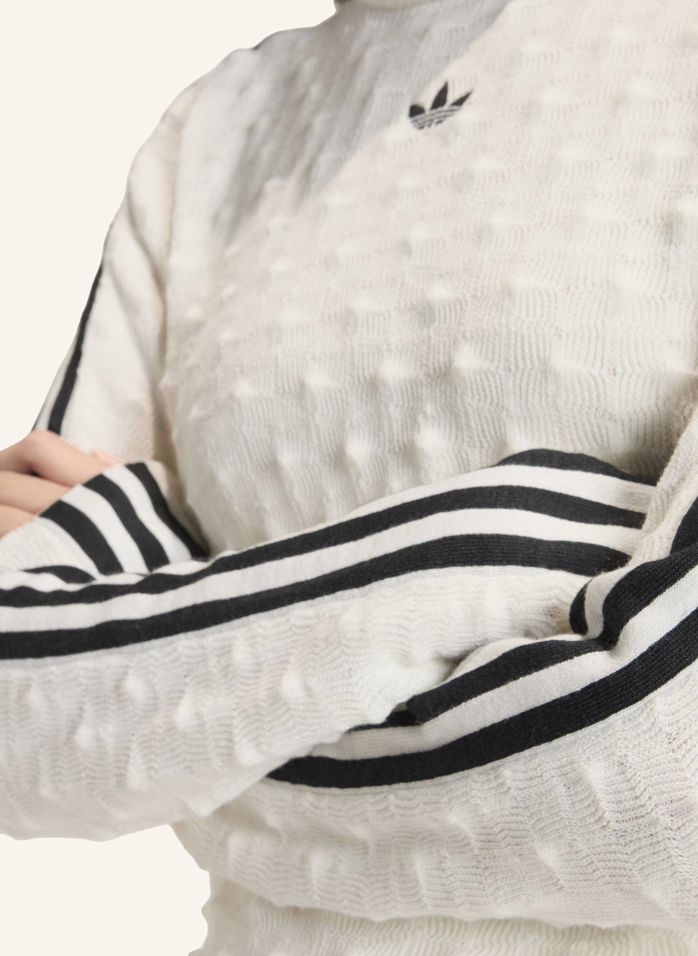 Thumbnail - Adidas Originals Adidas Originals Sweatshirt Solid Spike, Schmal Geschnitten, Gewirktes Material weiss