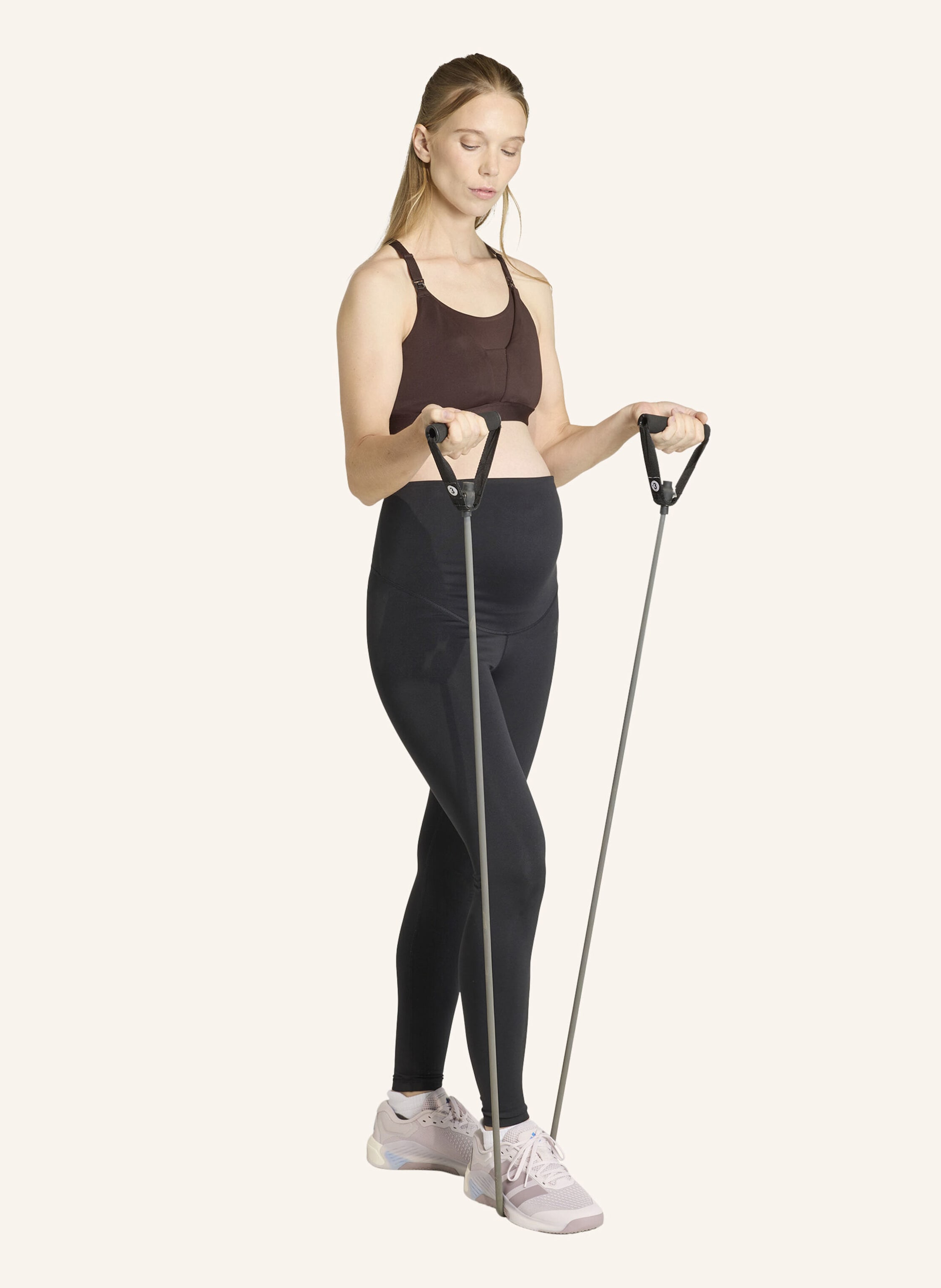 Thumbnail - Adidas Optime Essentials Workout Umstands-Leggings In Voller Länge schwarz