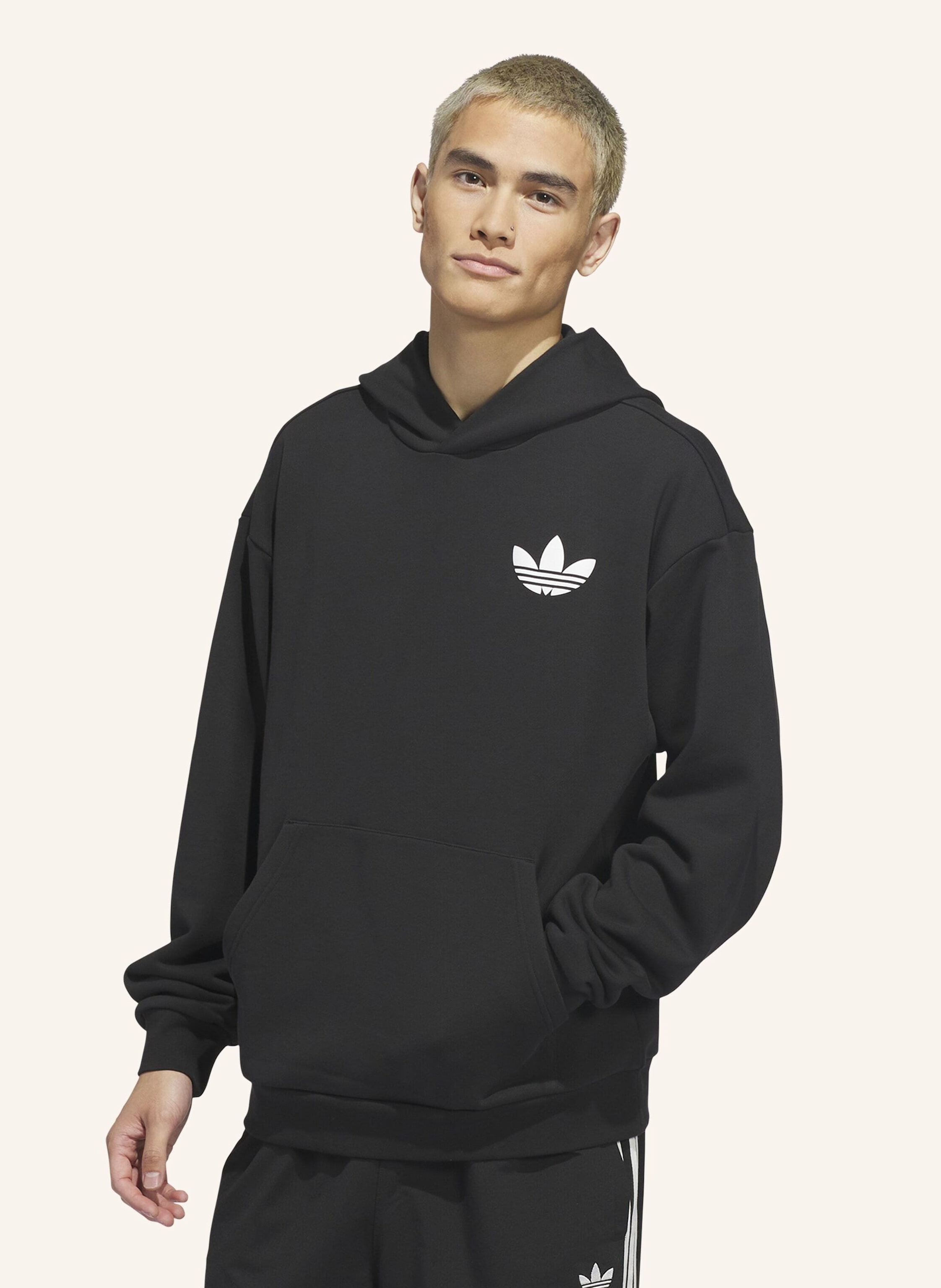Thumbnail - Adidas Originals World Wide Hoops Hoodie schwarz