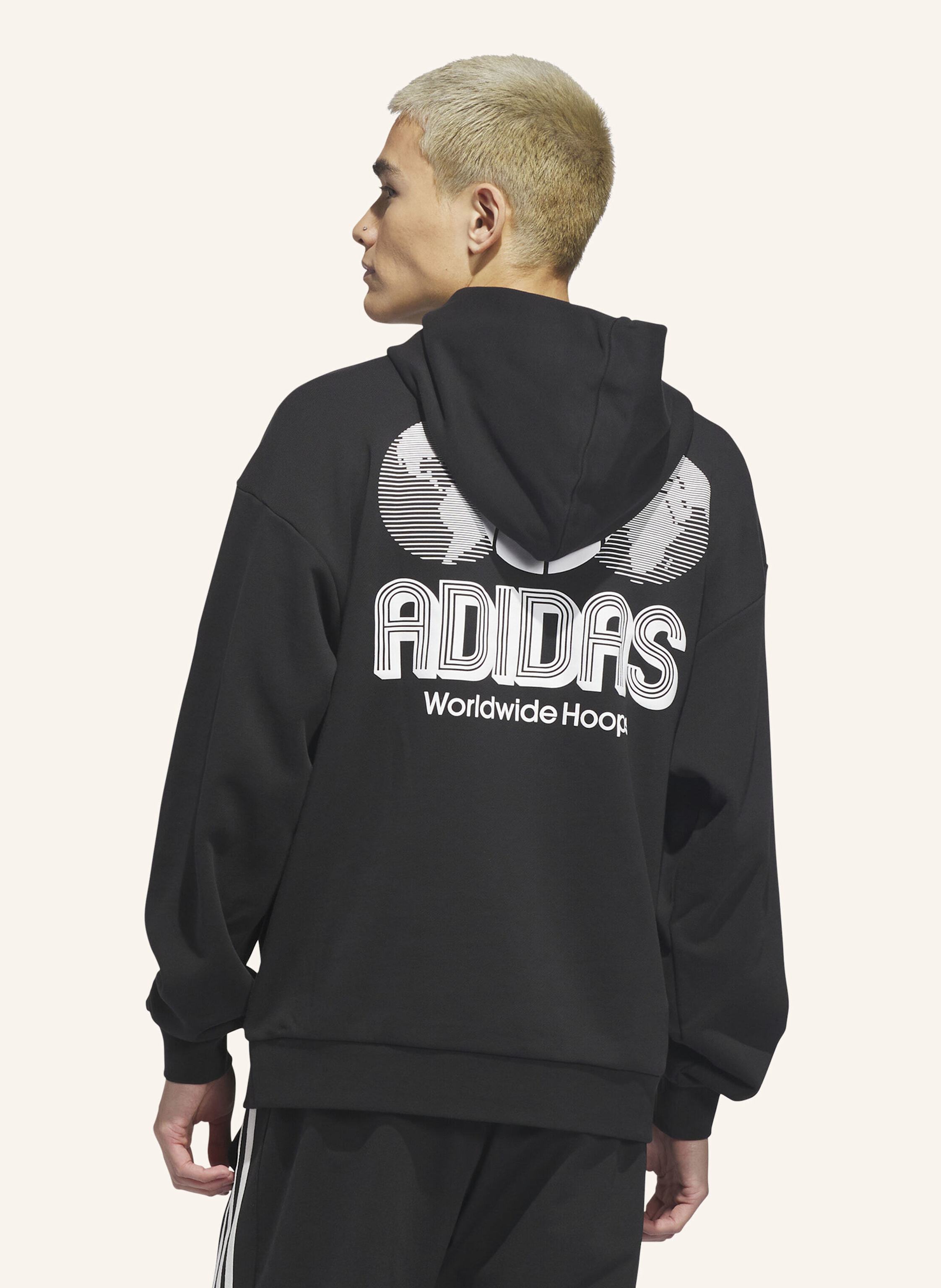 Thumbnail - Adidas Originals World Wide Hoops Hoodie schwarz