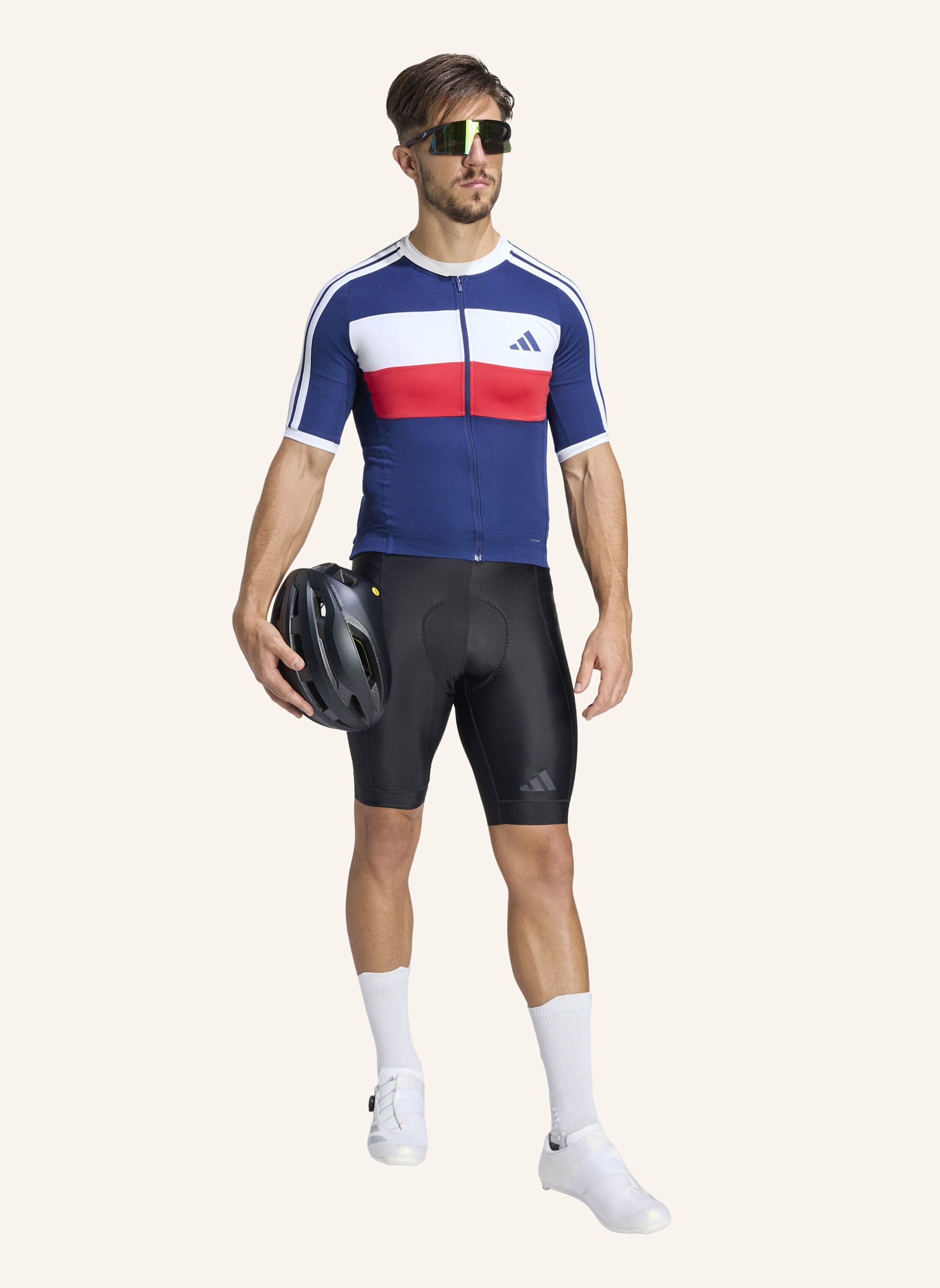 Thumbnail - Adidas Essentials Gepolsterte Fahrradshorts Mit Trägern schwarz