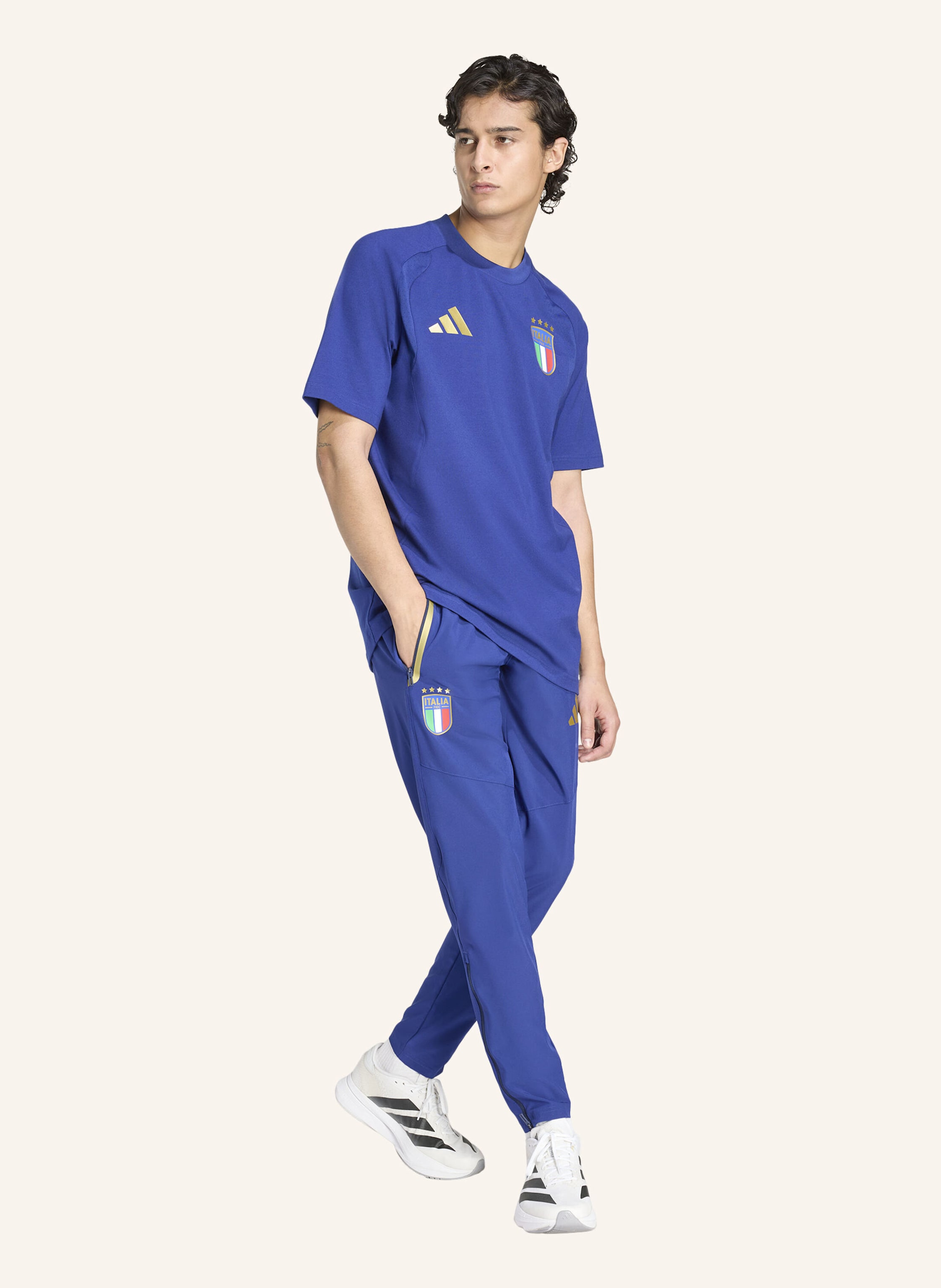 Thumbnail - Adidas Italien Tiro Reisehose blau