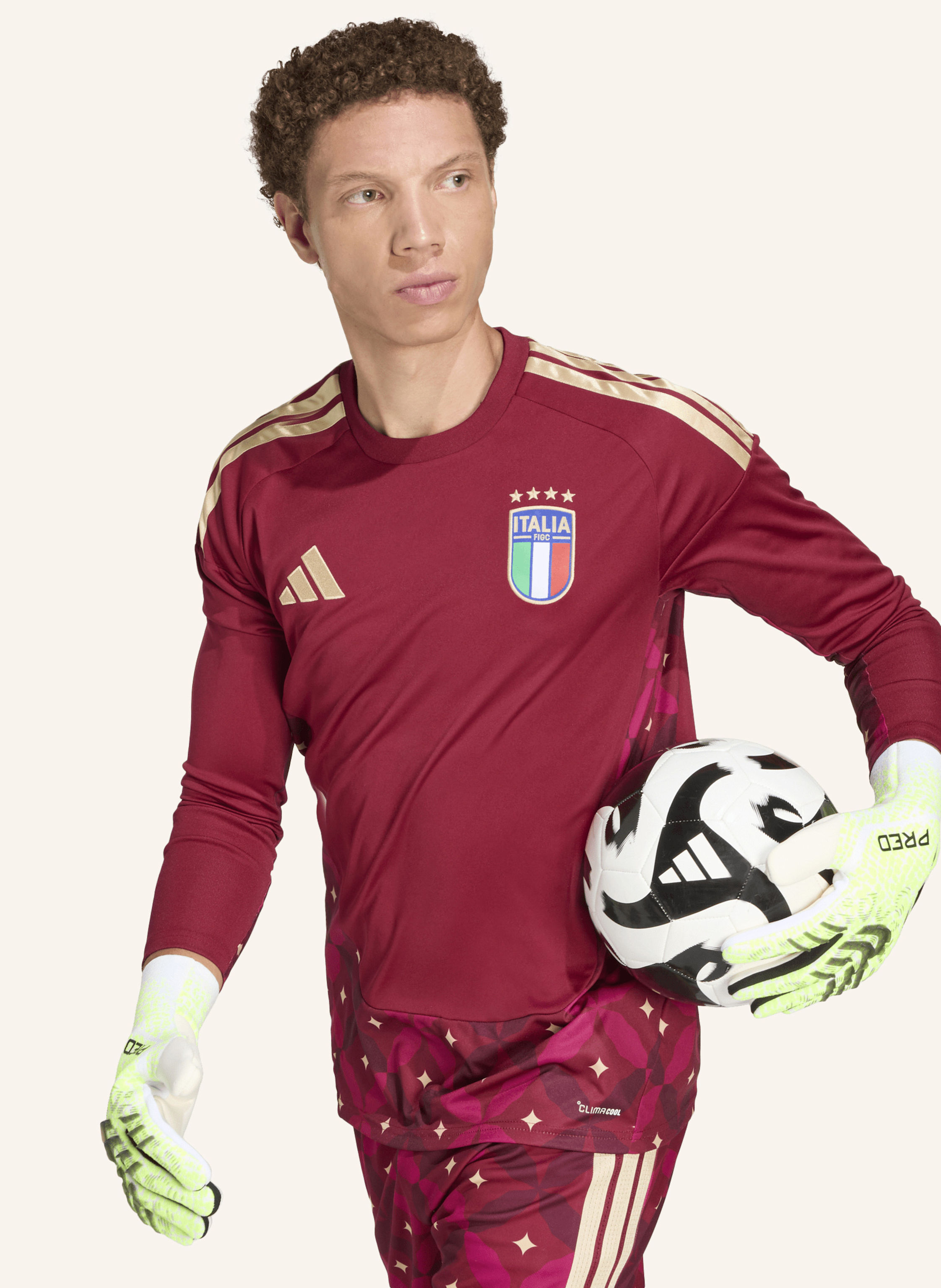 Thumbnail - Adidas Italien 26 Long Sleeve Heim-Torwarttrikot rot