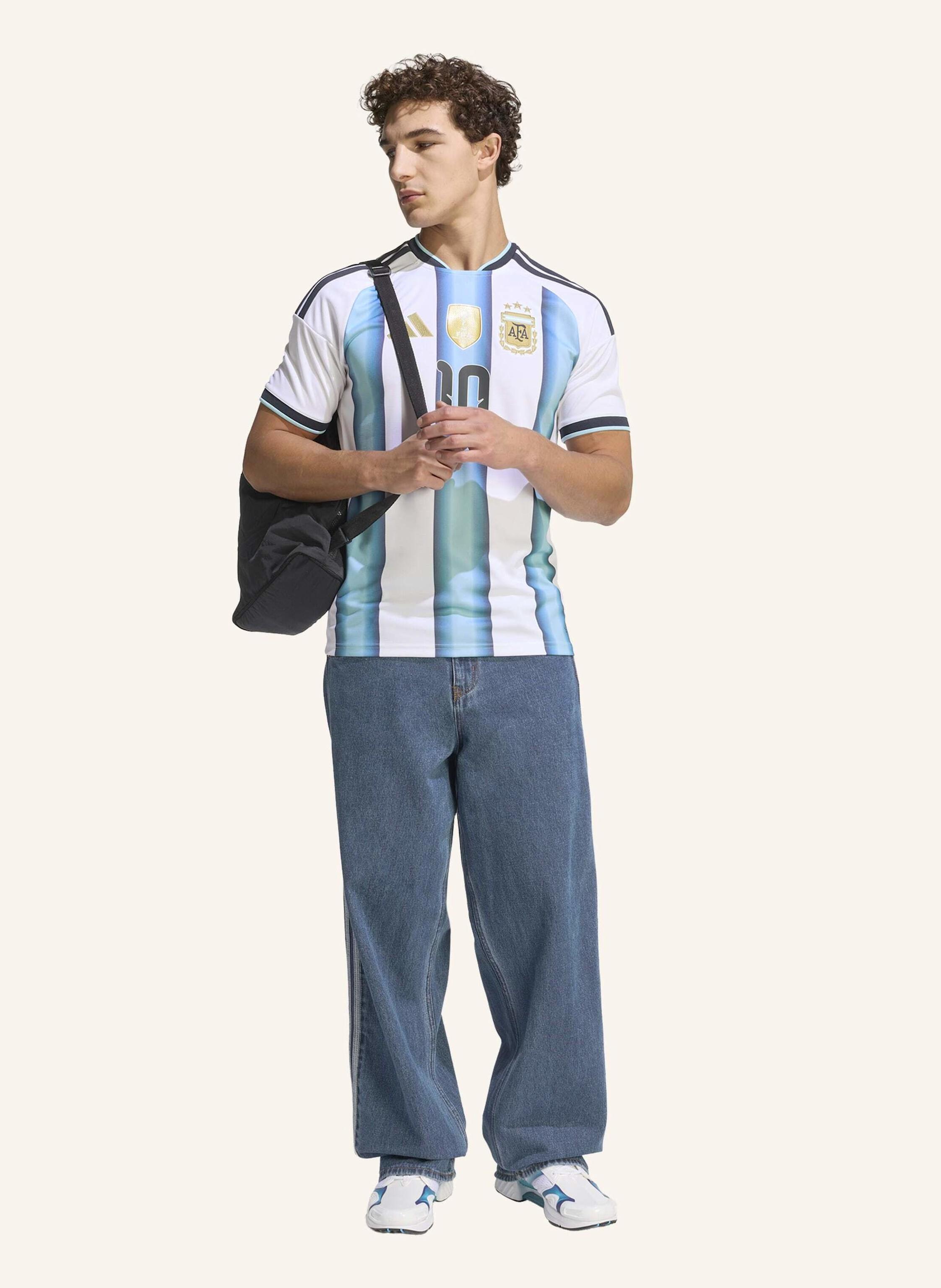 Thumbnail - Adidas Heimtrikot Argentinien 26 Messi weiss
