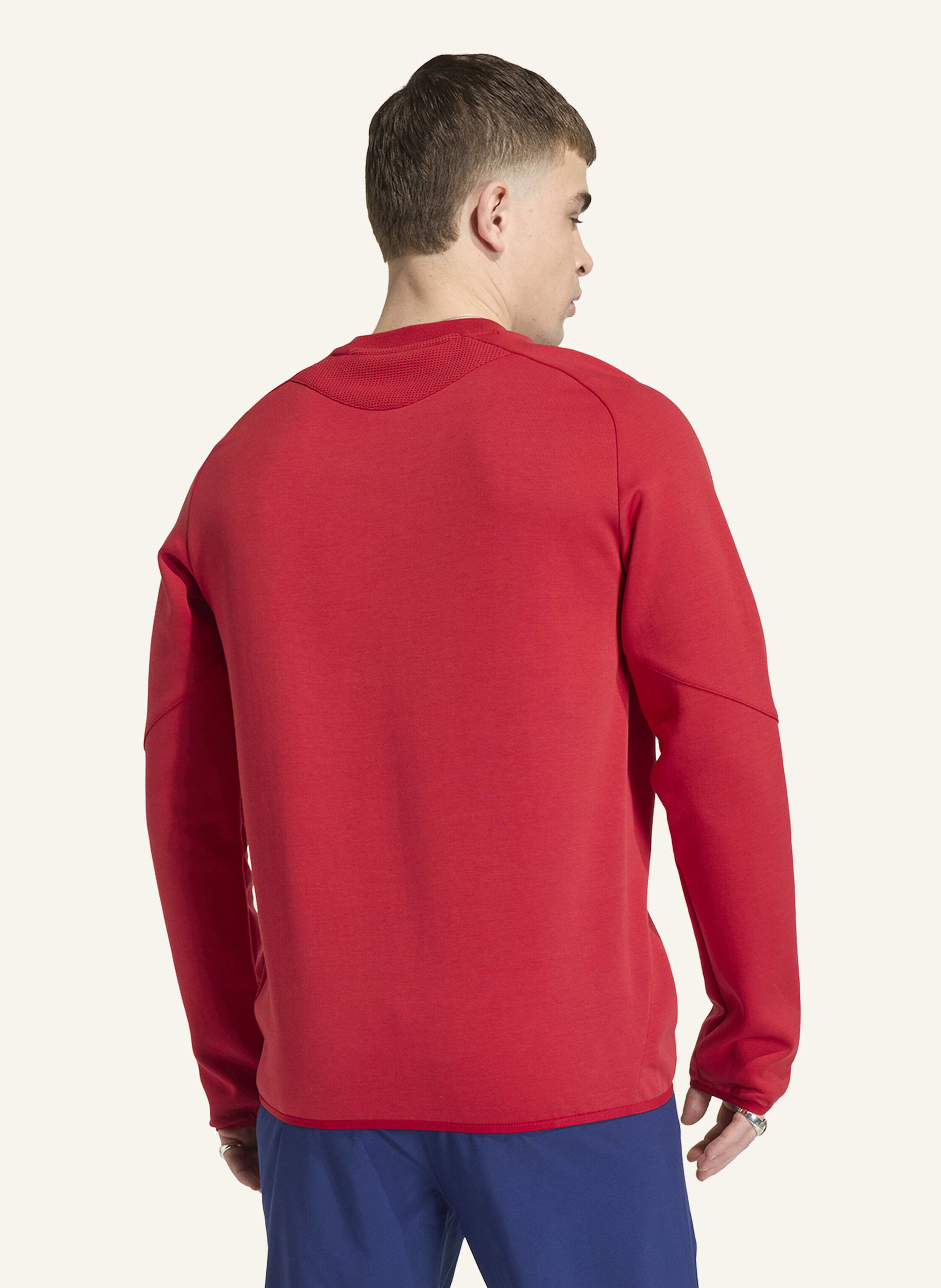 Thumbnail - Adidas Spanien Tiro Travel Crew Pullover rot