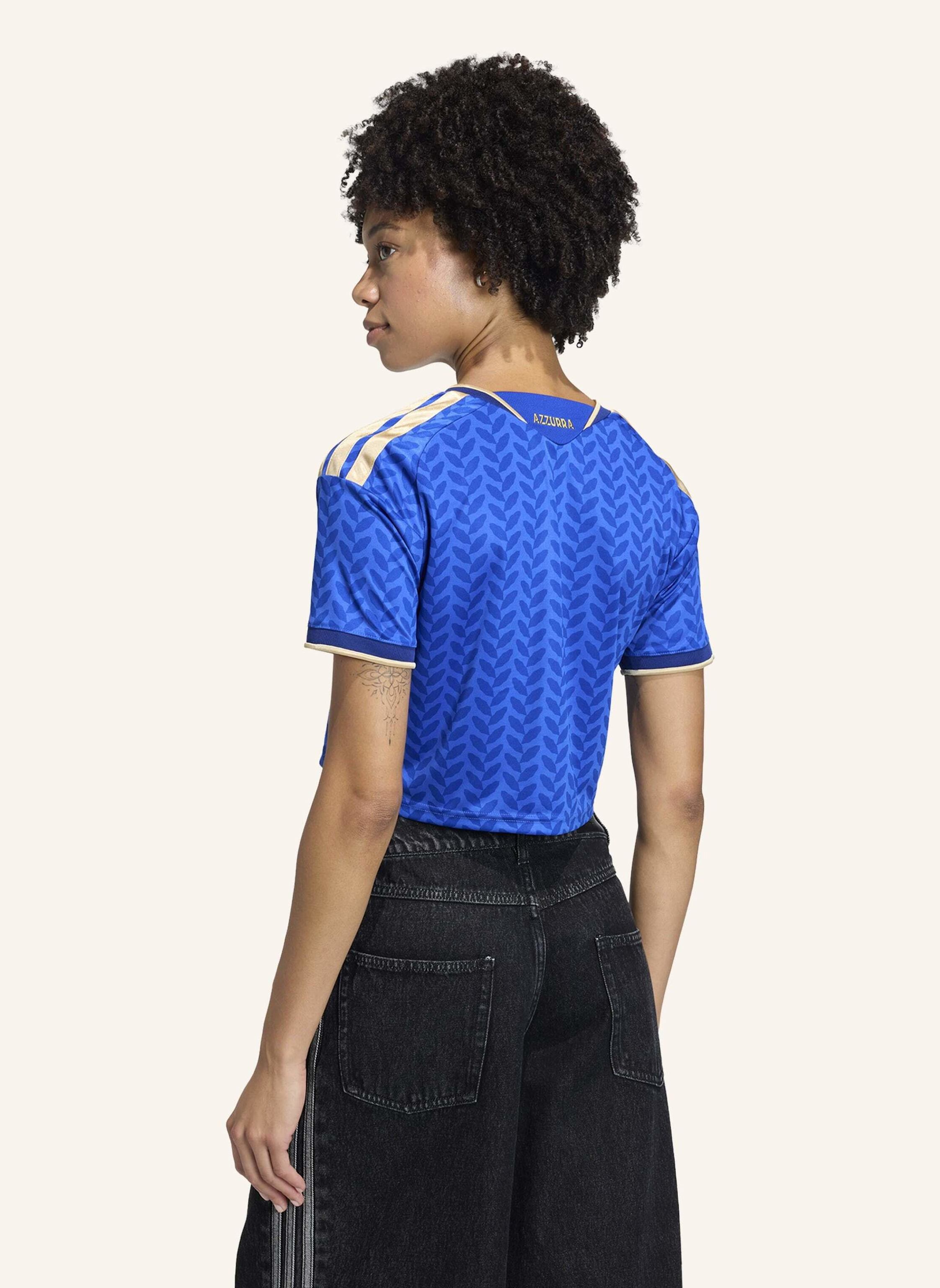 Thumbnail - Adidas Italien 26 Kürzer Geschnittenes Heimtrikot blau