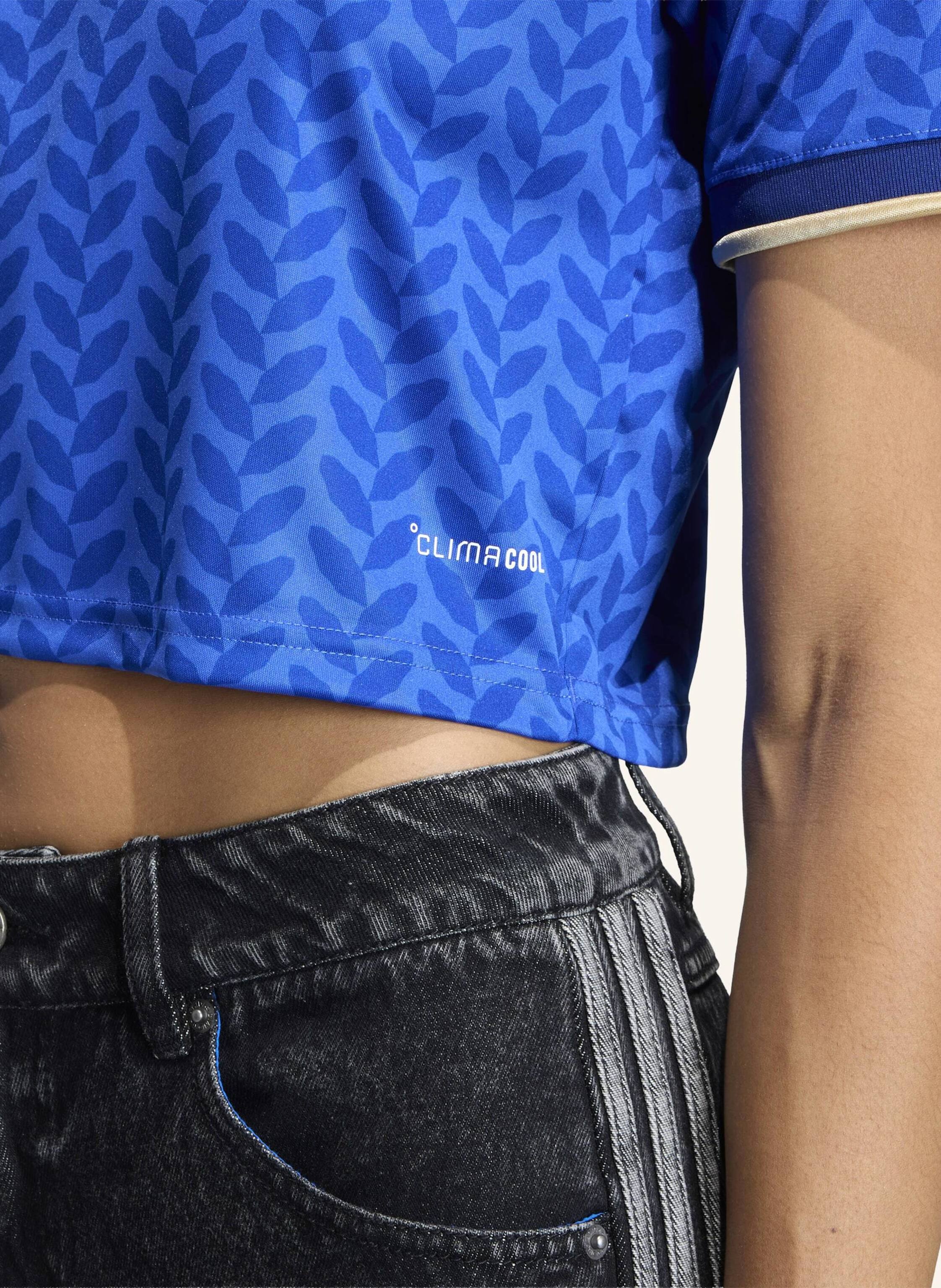 Thumbnail - Adidas Italien 26 Replica Kürzer Geschnittenes Heimtrikot blau