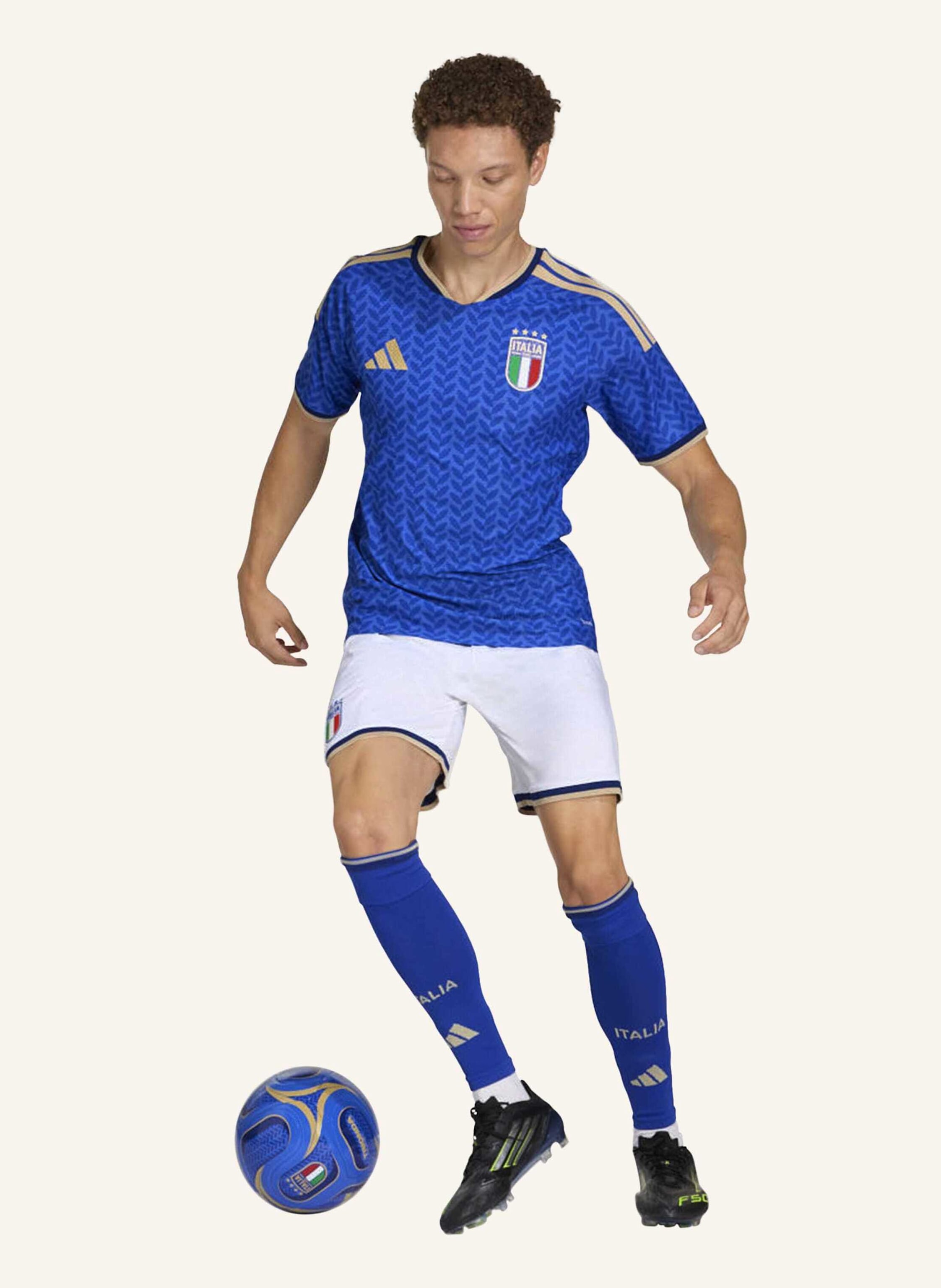 Thumbnail - Adidas Italien 26 Authentic Heimtrikot blau