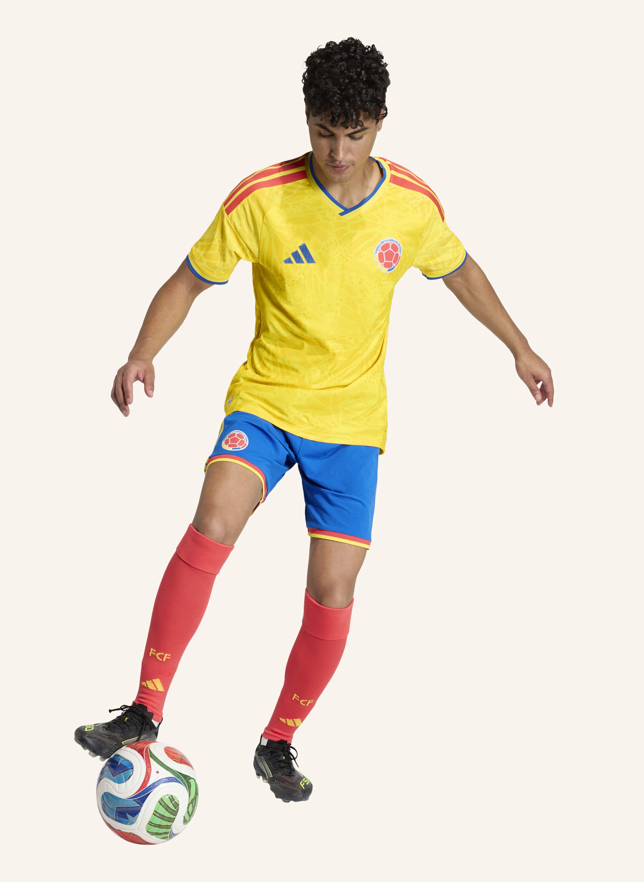 Thumbnail - Adidas Kolumbien 26 Authentic Heimtrikot gelb