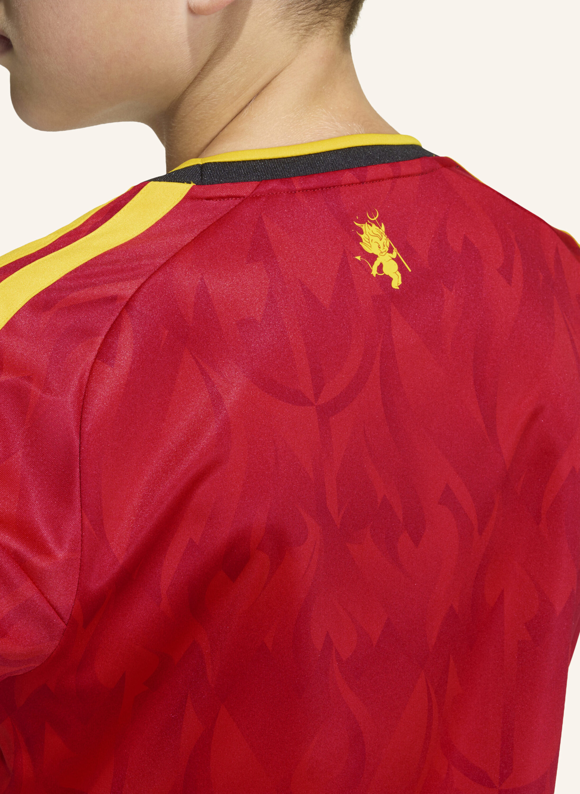 Thumbnail - Adidas Belgien 26 Kids Heimtrikot rot