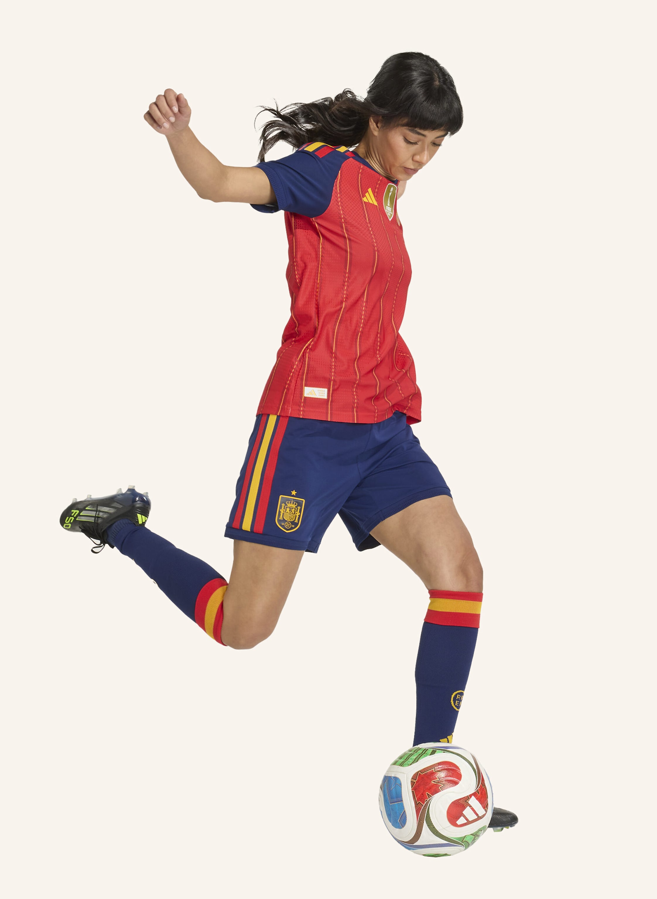 Thumbnail - Adidas Spanien 26 Authentic Heimtrikot rot