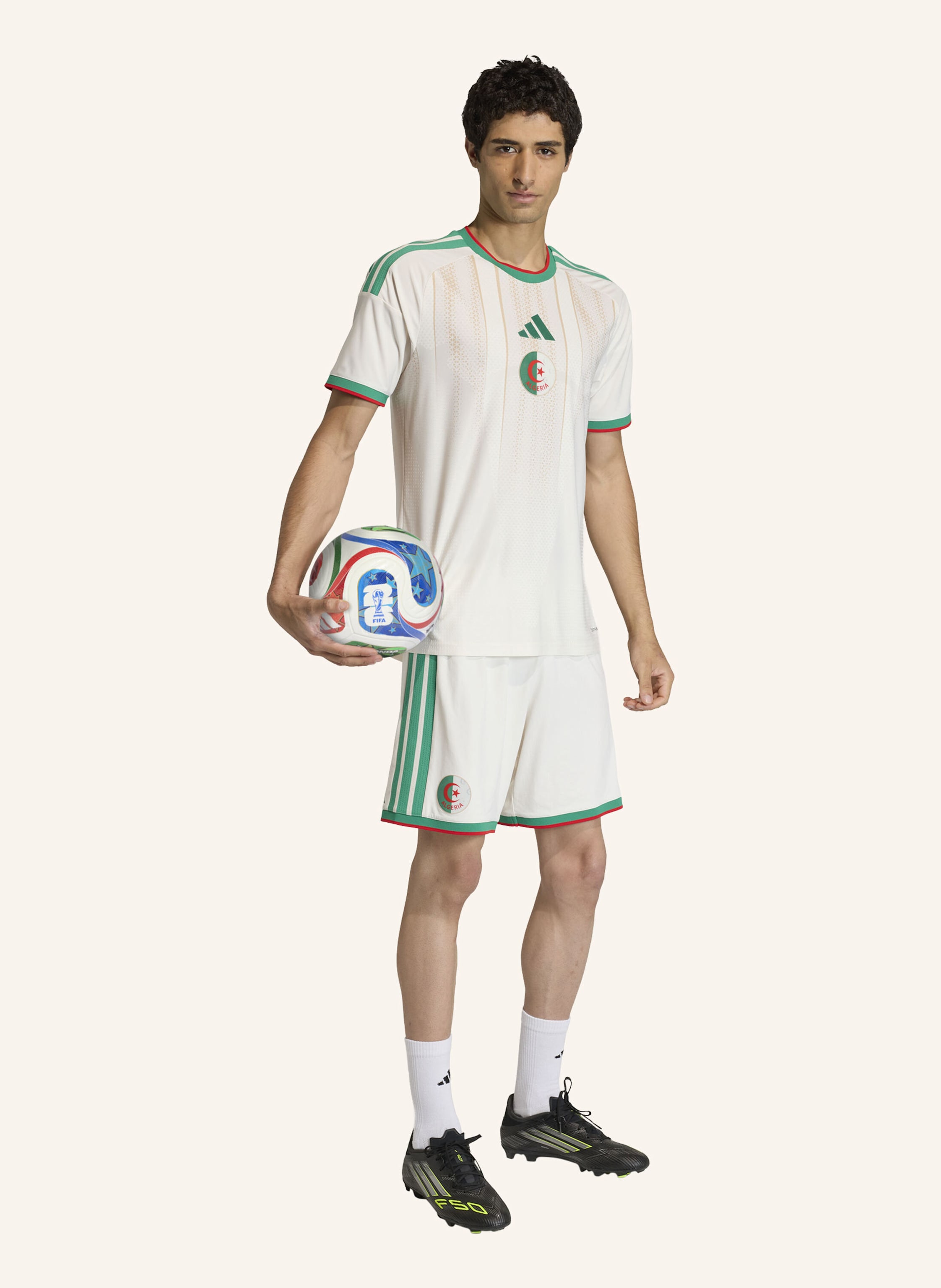 Thumbnail - Adidas Algerien 26 Authentic Heimtrikot weiss
