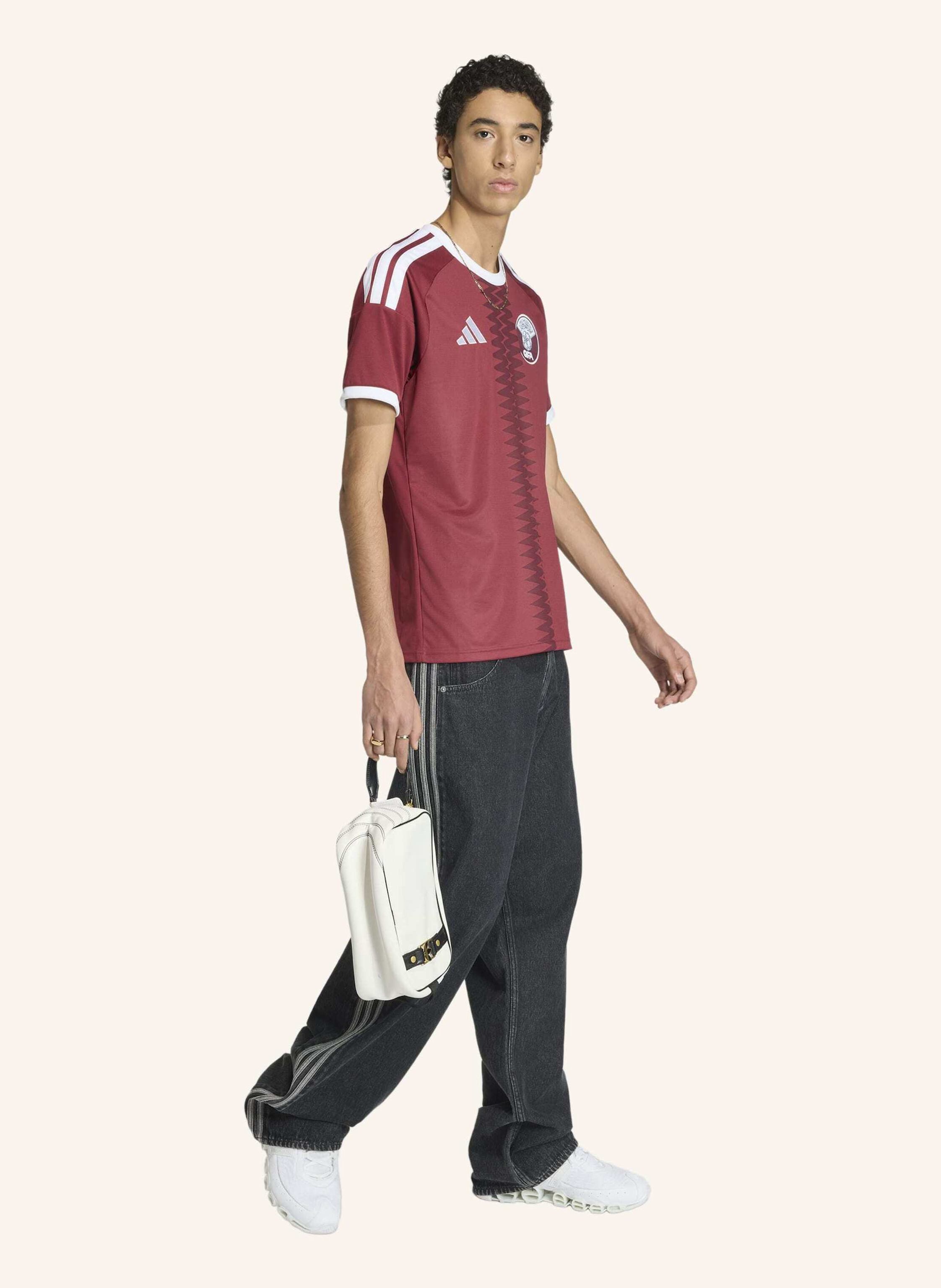 Thumbnail - Adidas Katar 26 Heimtrikot rot