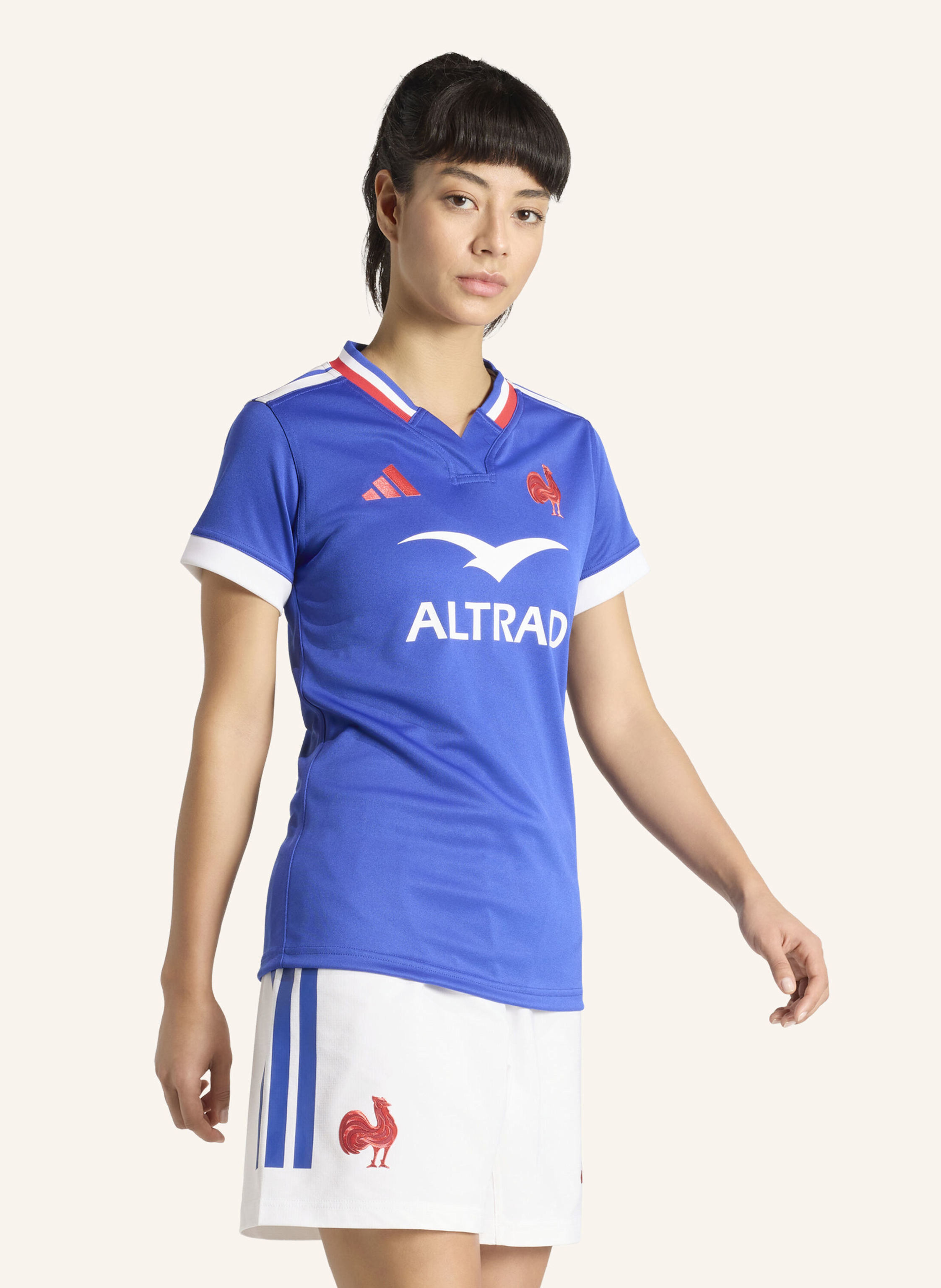 Thumbnail - Adidas Frankreich Rugby Home Women‘S Replica-Jersey blau