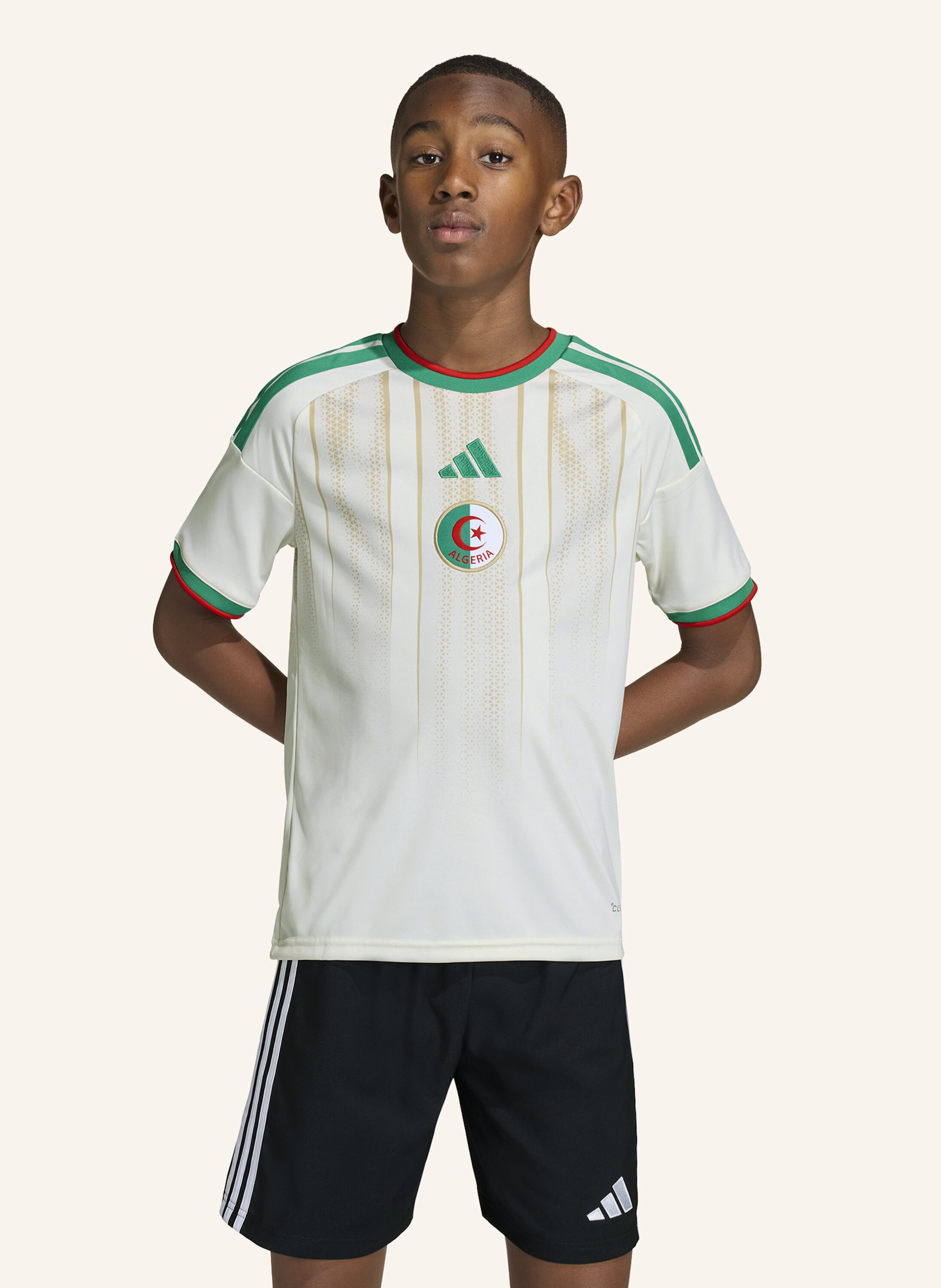 Thumbnail - Adidas Algerien 26 Kids Heimtrikot weiss