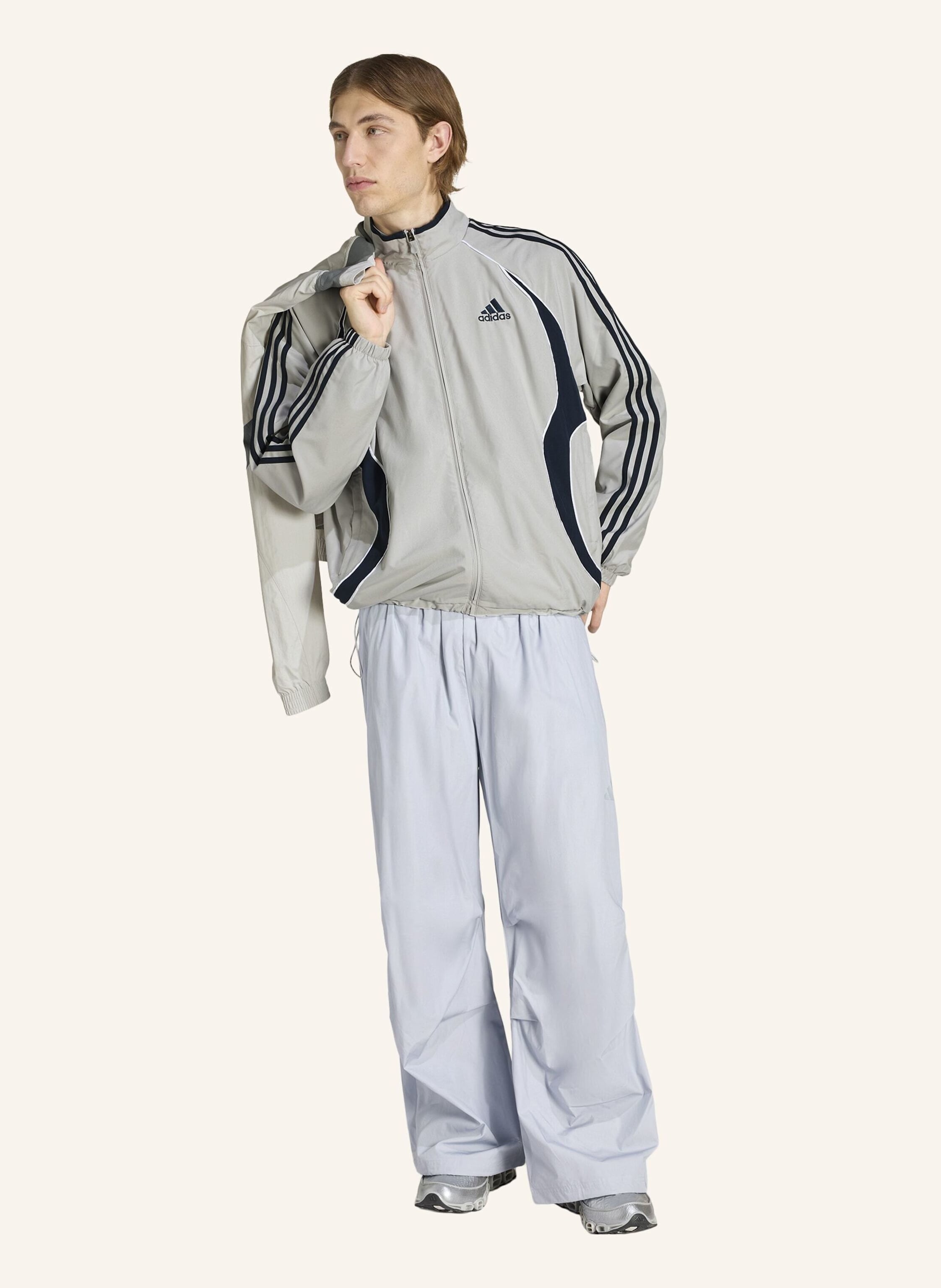 Thumbnail - Adidas Originals Teamgeist Adicolor Originals Jacke grau