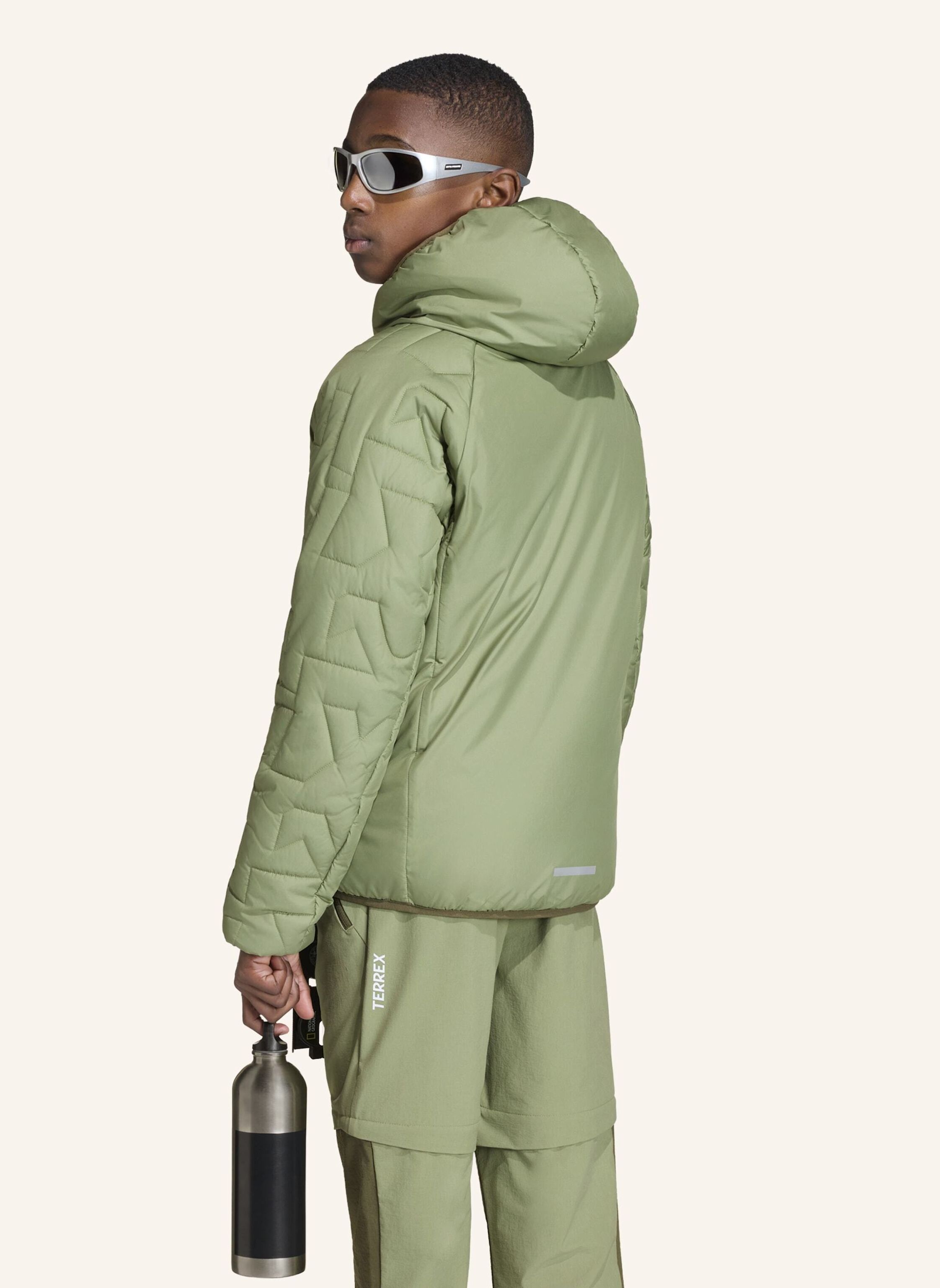 Thumbnail - Adidas Terrex Terrex Kids Xperior Climawarm Padded Jacke gruen