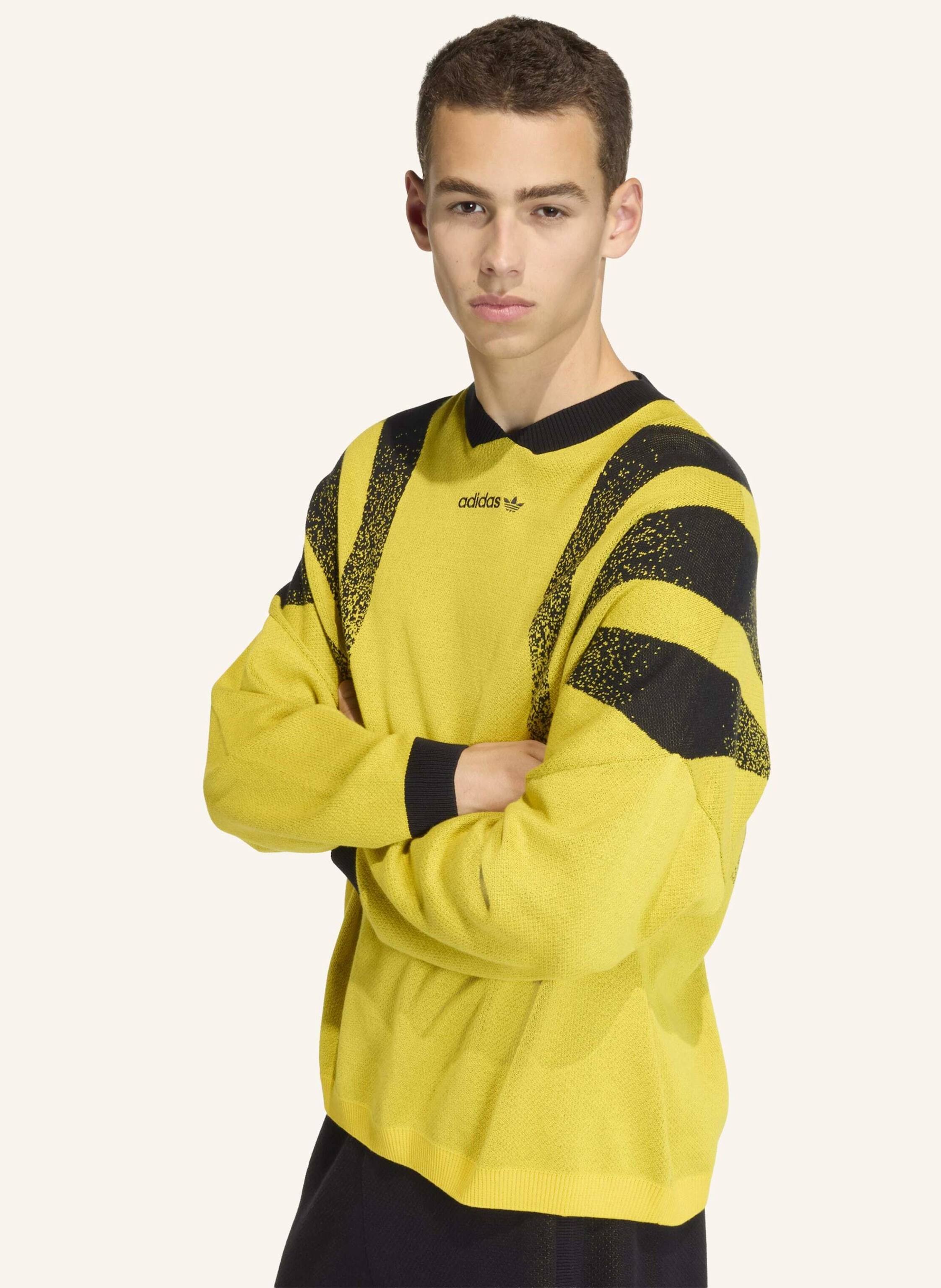 Thumbnail - Adidas Originals Santiago Fully Fashion Knit Jersey, Locker Geschnitten gelb