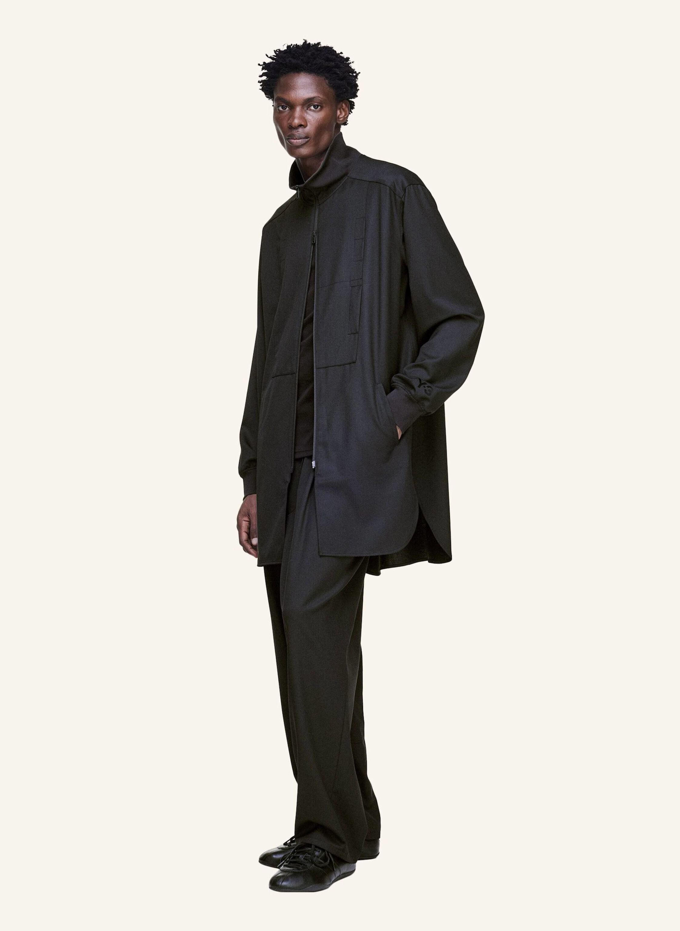 Thumbnail - Y-3 Y-3 Lange Trainingsjacke Aus Veredelter Wolle schwarz