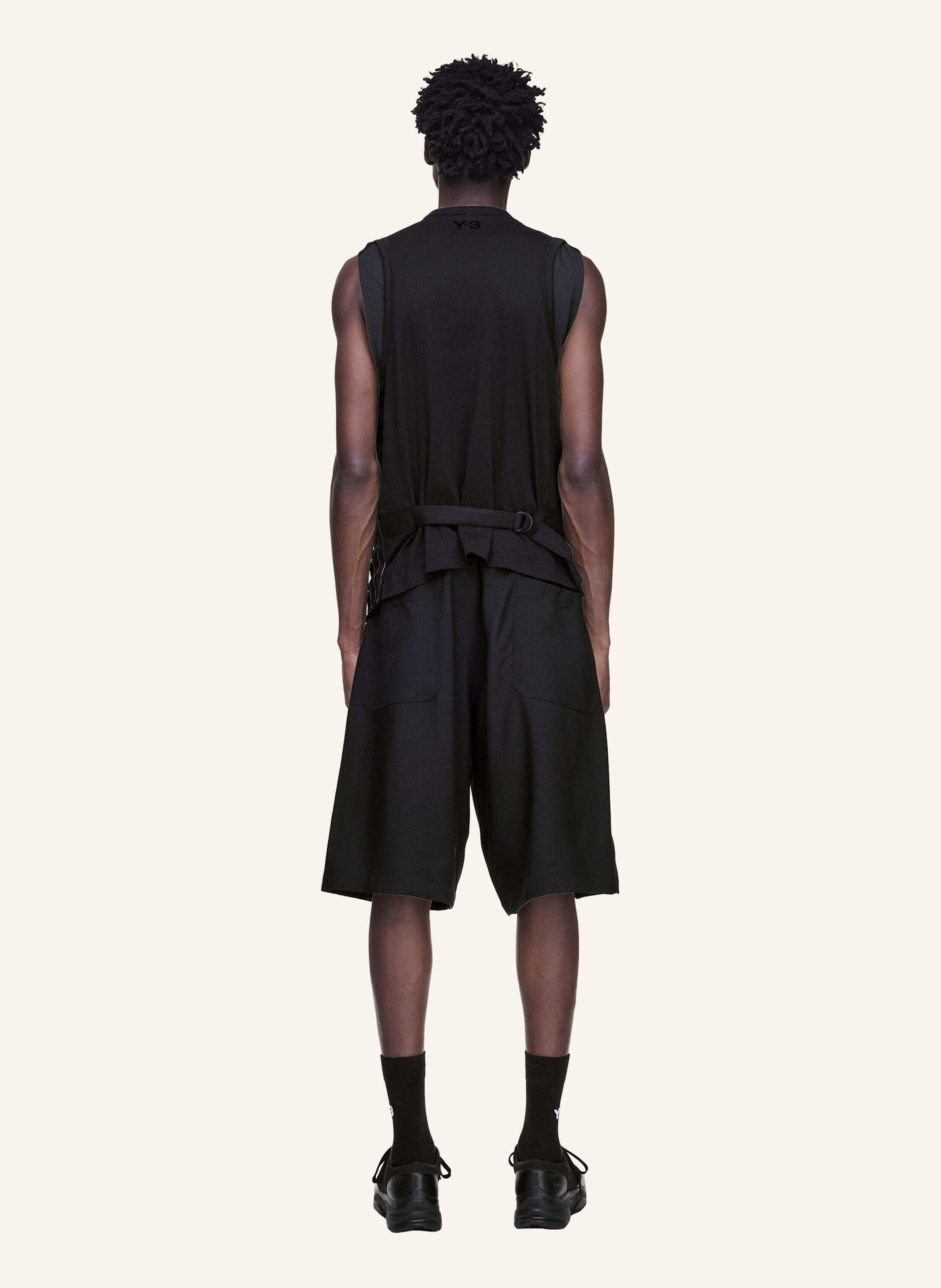 Thumbnail - Y-3 Y-3 Sport Uniform Shorts Mit Falten schwarz